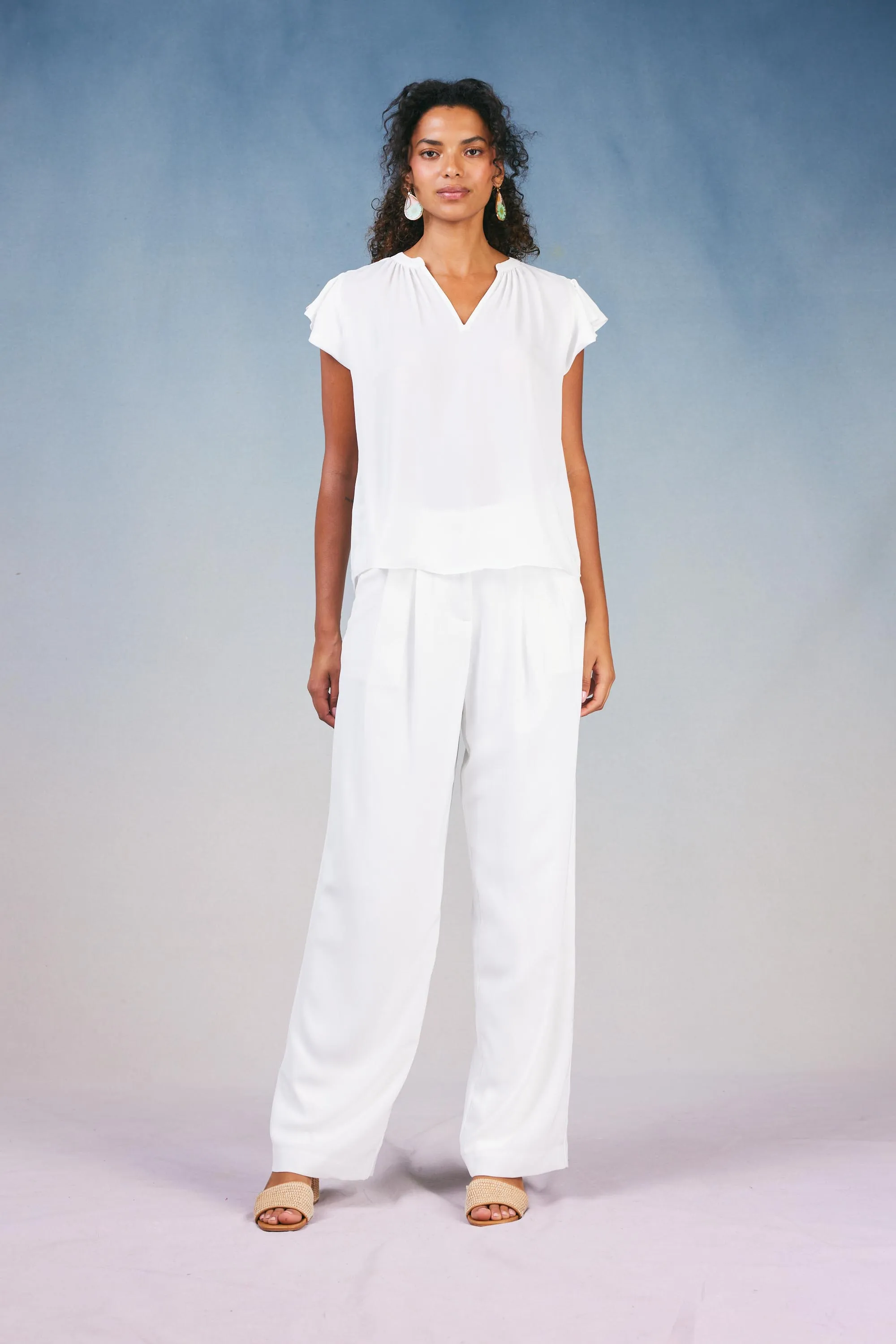 Flutter Sleeve Blouse sold by Current Air product image thumbnail 2