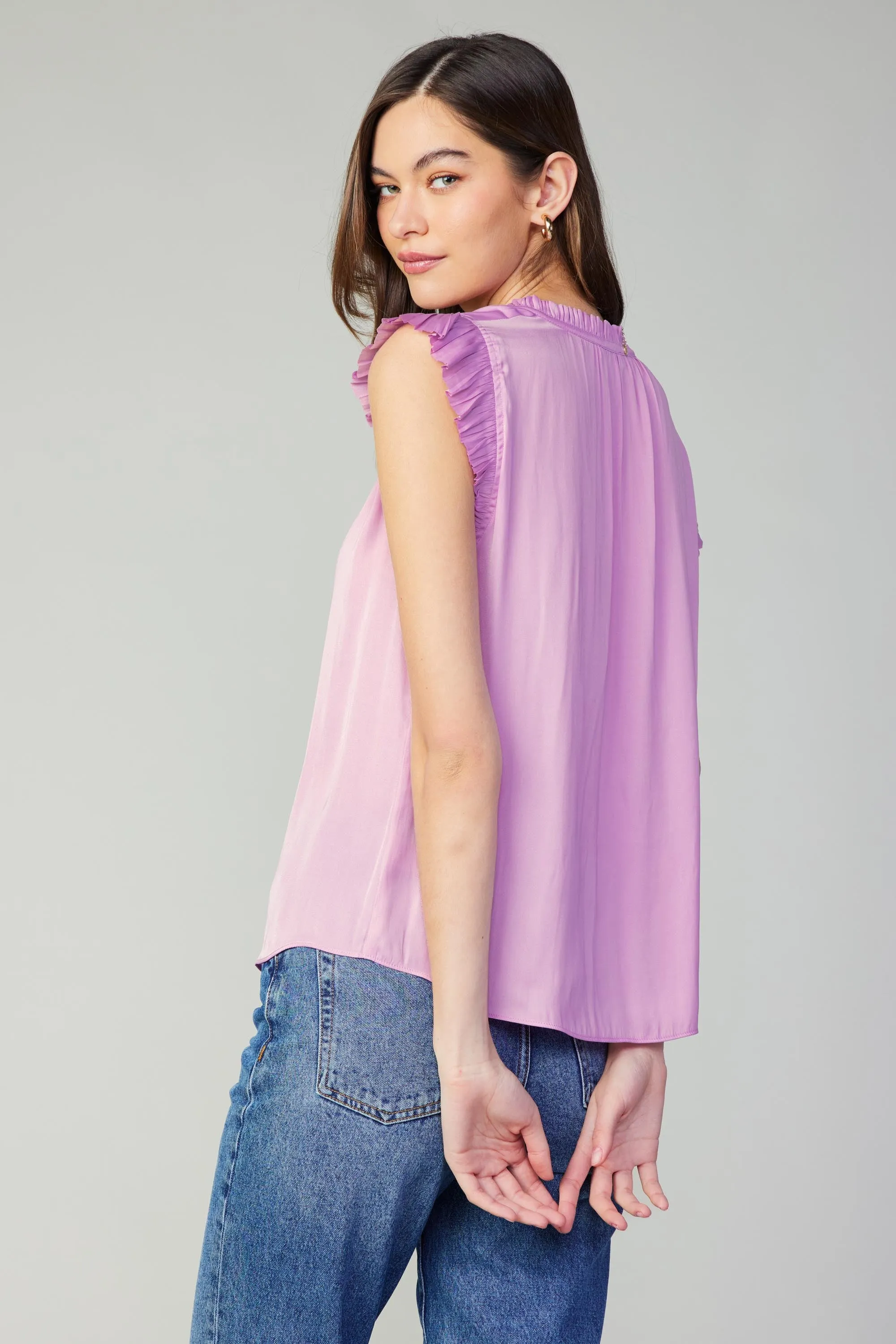 Margot Pleated Sleeve Blouse sold by Current Air product image thumbnail 4