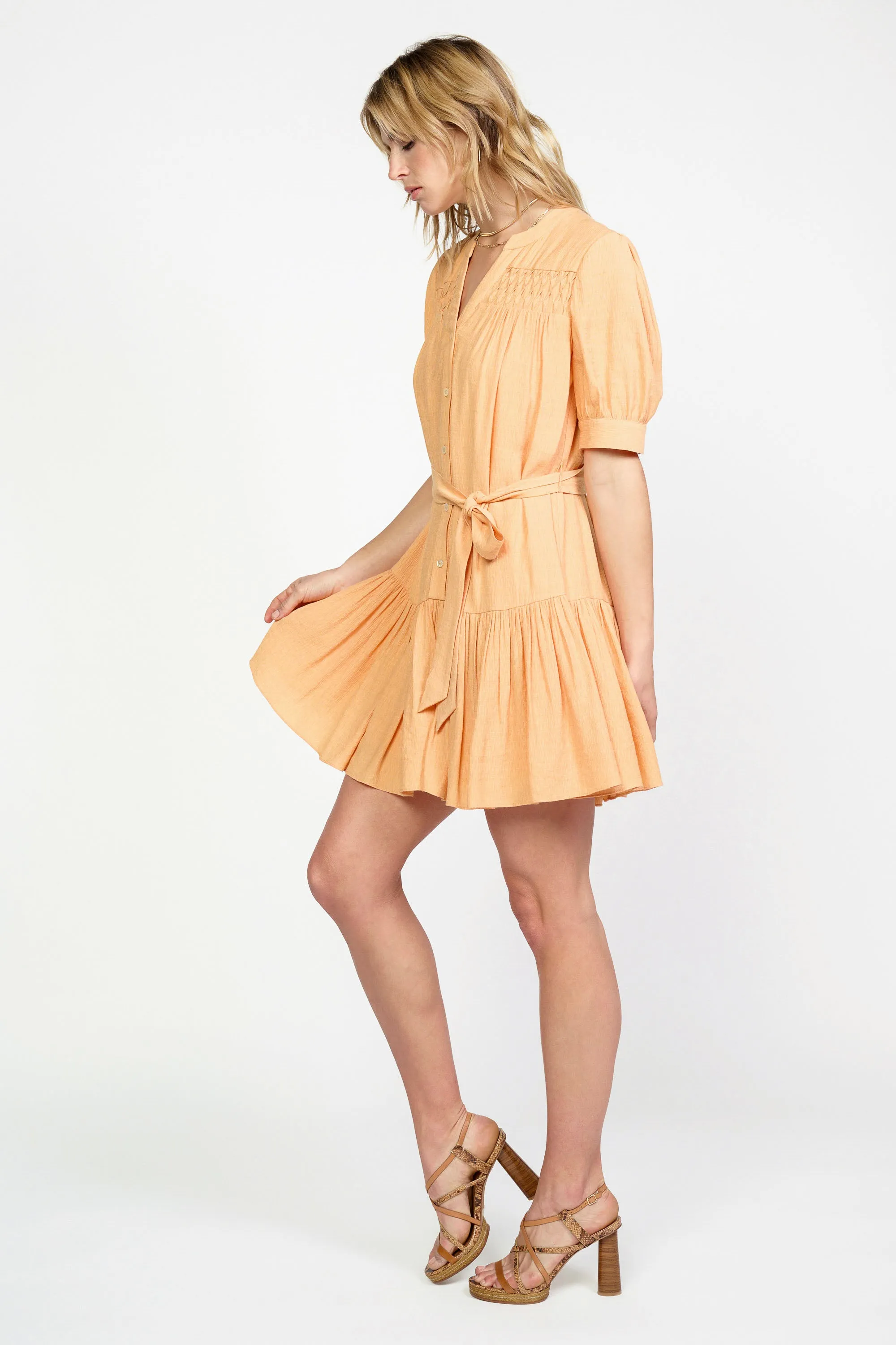 Yoke Detail Shirt Dress sold by Current Air product image thumbnail 3