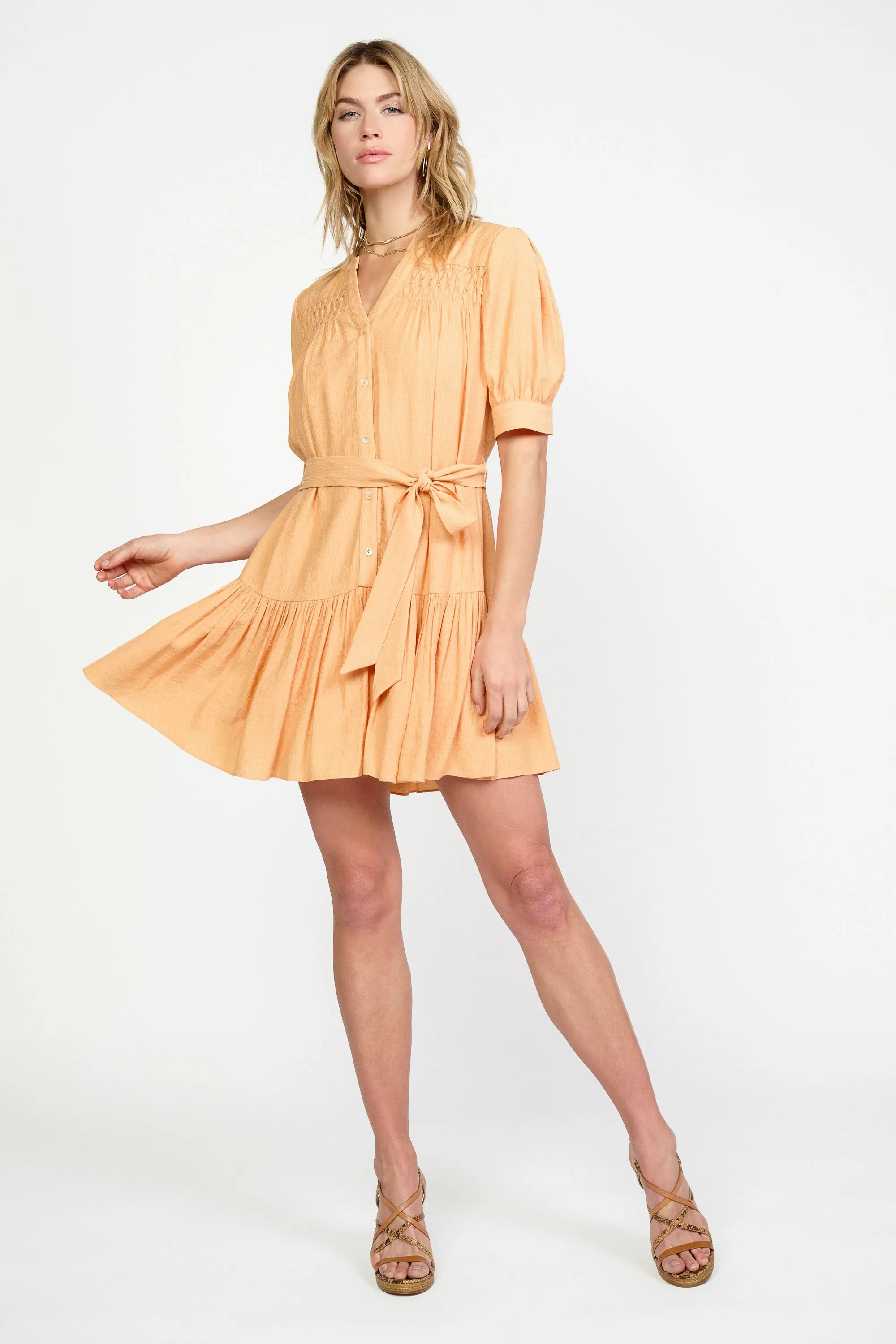 Yoke Detail Shirt Dress sold by Current Air product image thumbnail 2