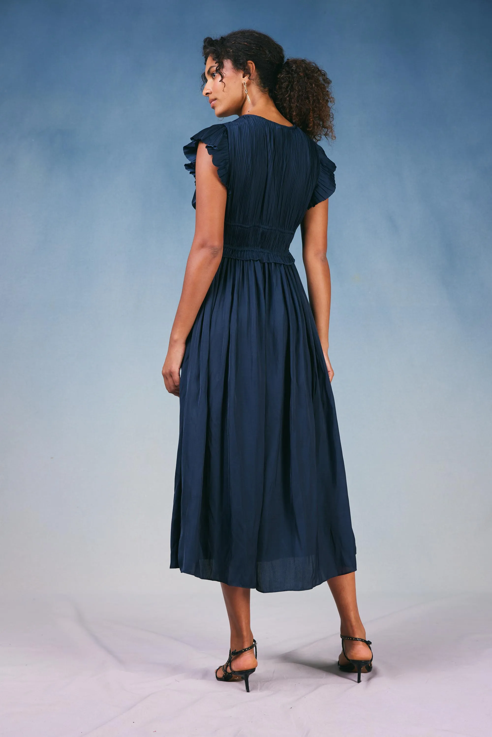 Mara Pleated Maxi Dress sold by Current Air product image thumbnail 4