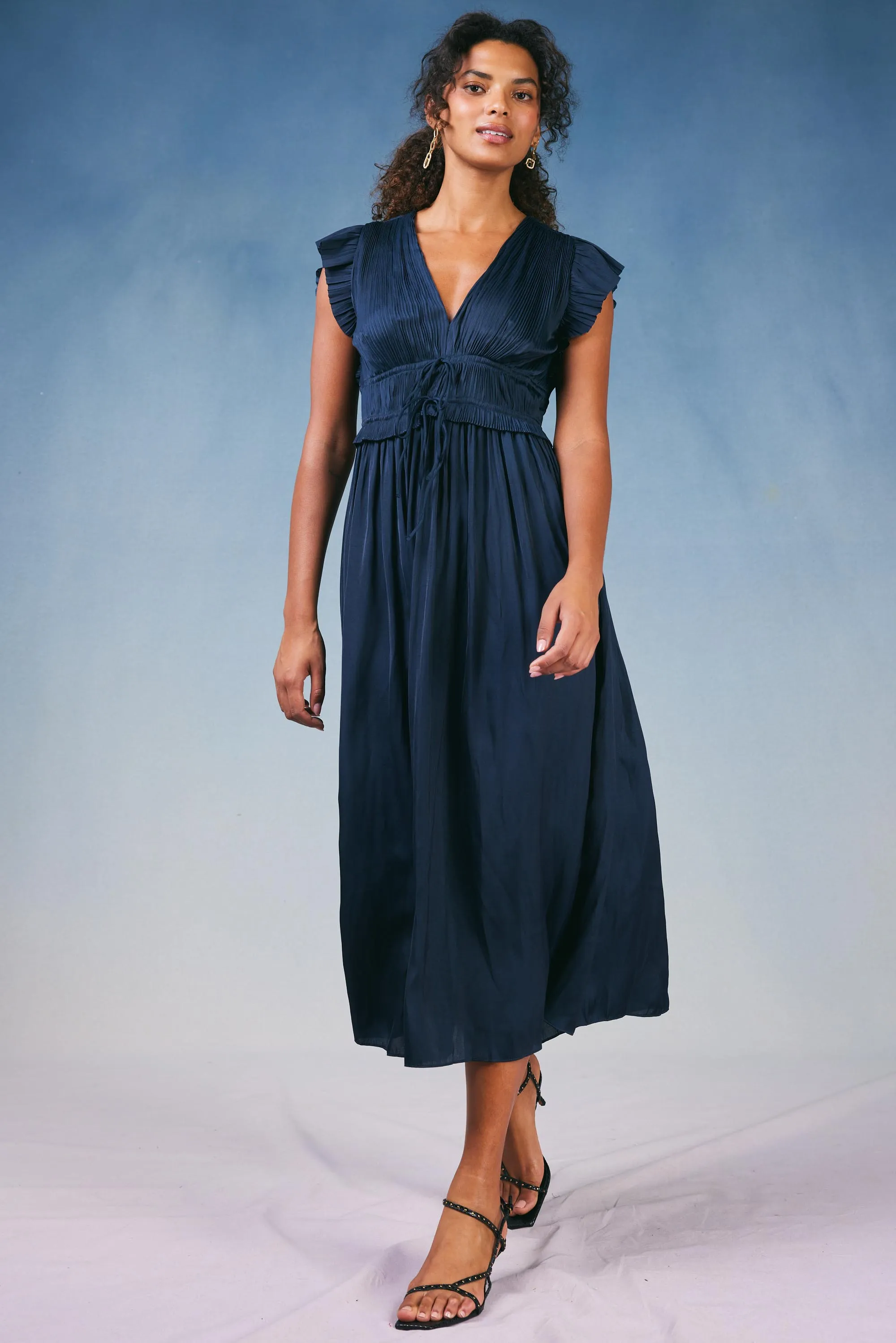 Mara Pleated Maxi Dress sold by Current Air product image thumbnail 3