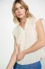 Picot Flutter Sleeve Blouse sold by Current Air