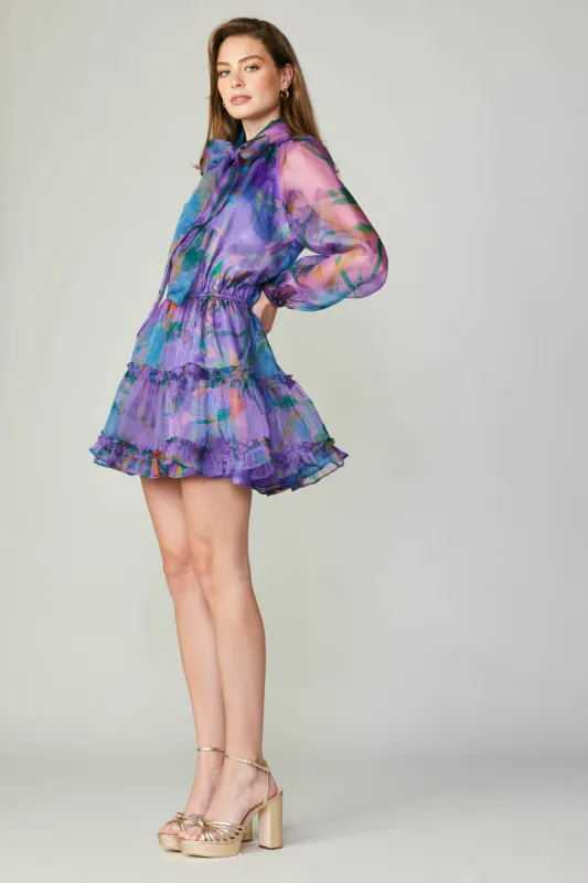 Floral Organza Mini Dress sold by Current Air