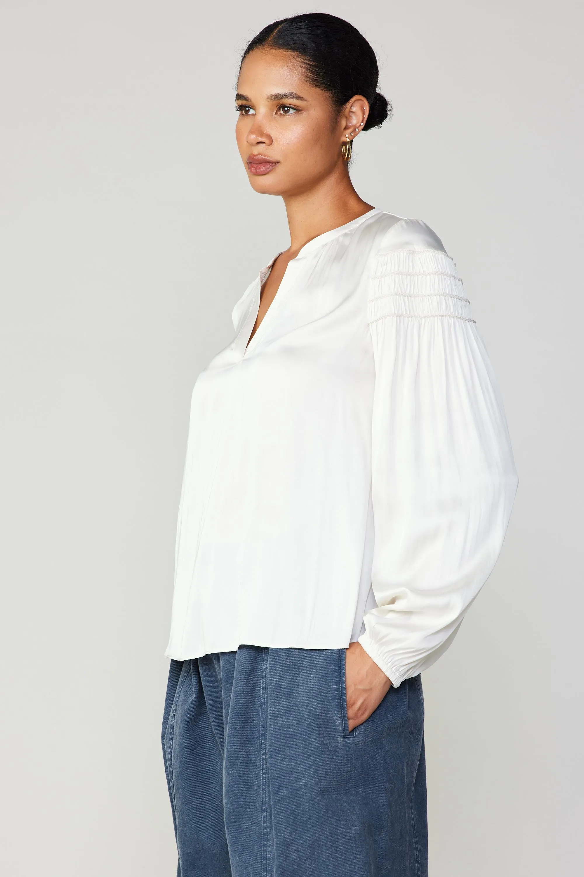 Smocked Sleeve Blouse sold by Current Air product image thumbnail 3