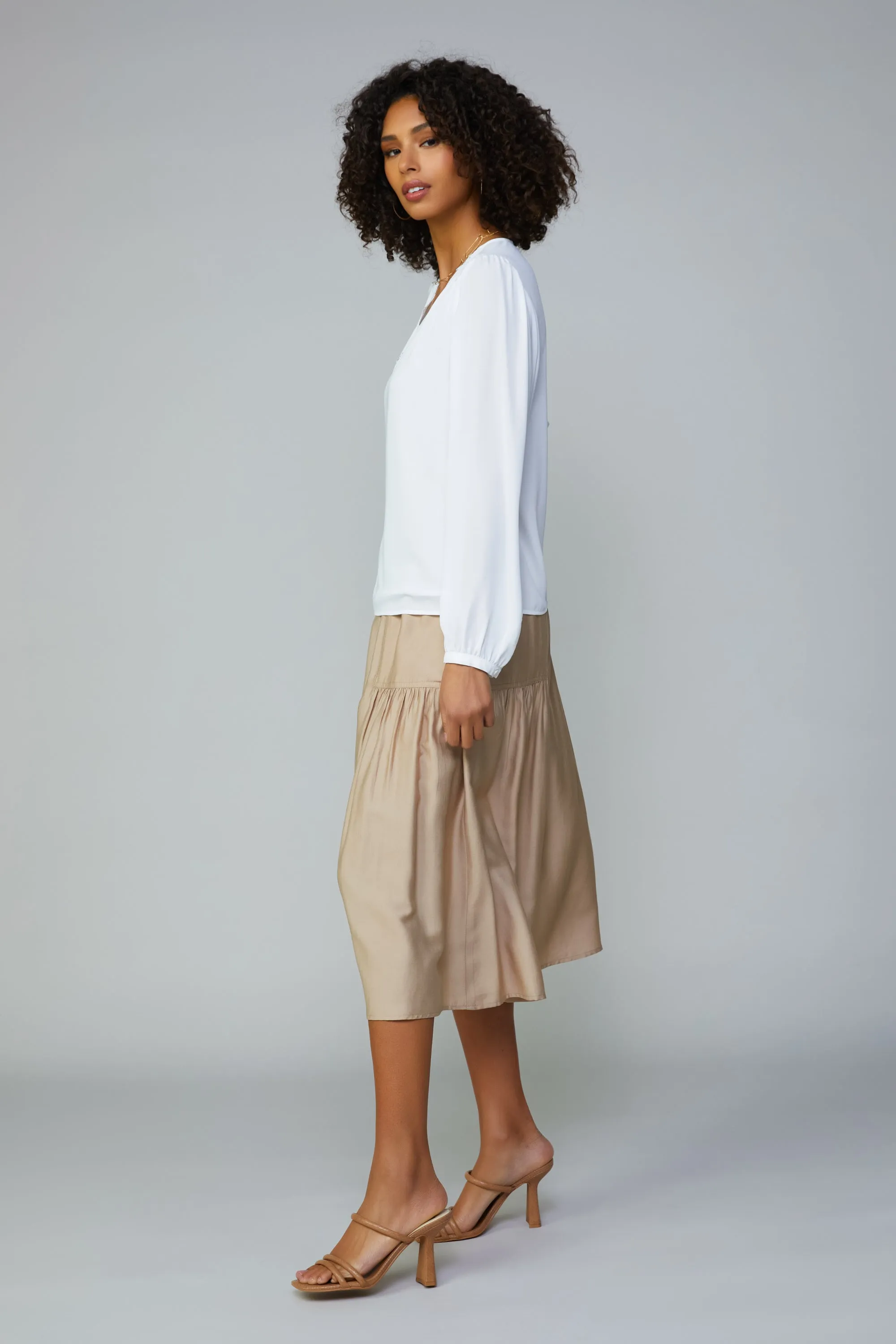 Lace Trim Blouse sold by Current Air product image thumbnail 4