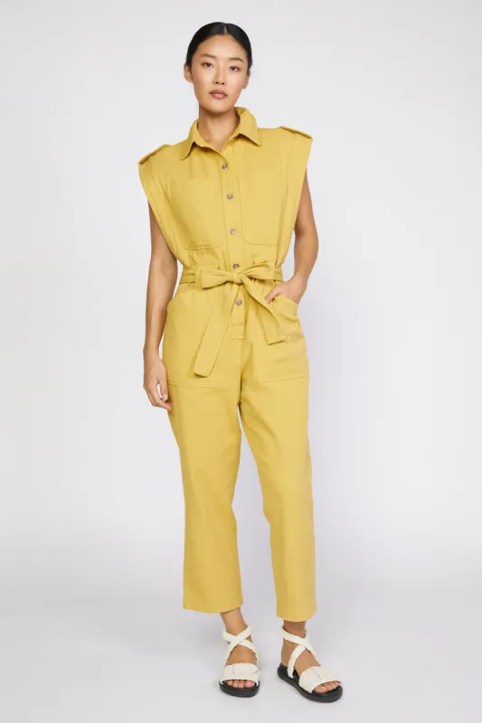 Utility Buttondown Jumpsuit sold by Current Air