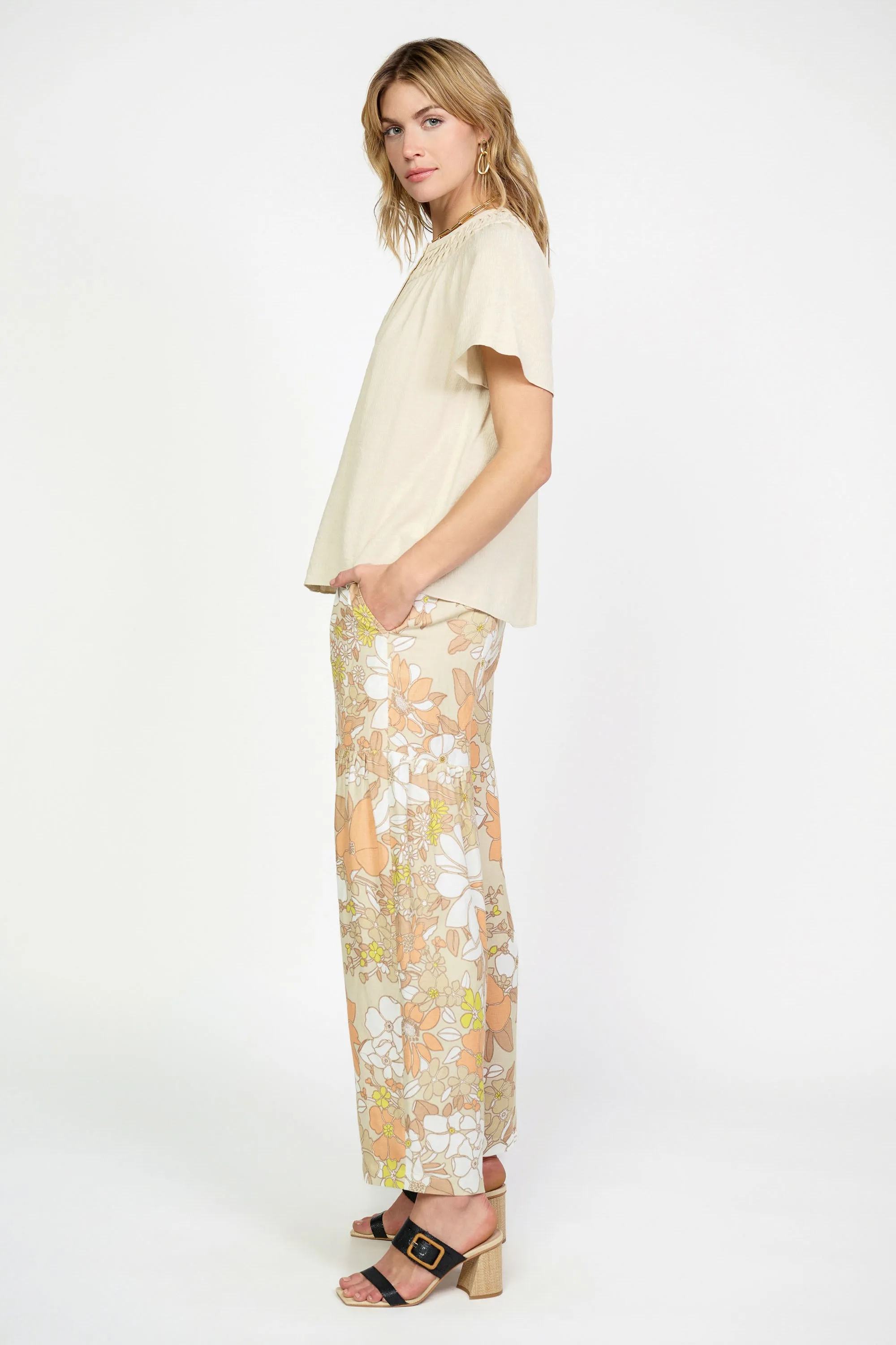 Pintucked Yoke Blouse sold by Current Air product image thumbnail 3