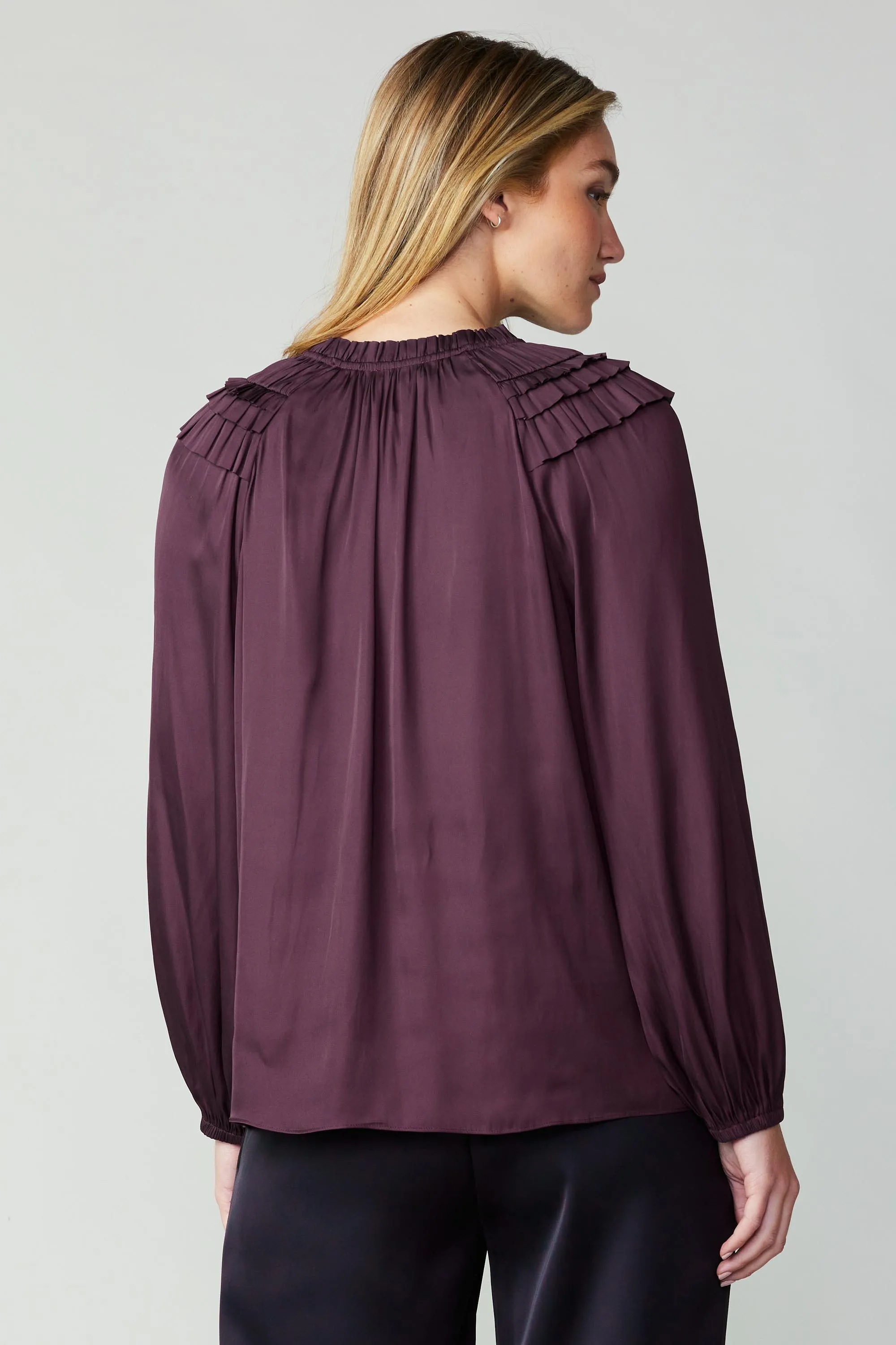 Smocked Shoulder Blouse sold by Current Air product image thumbnail 3