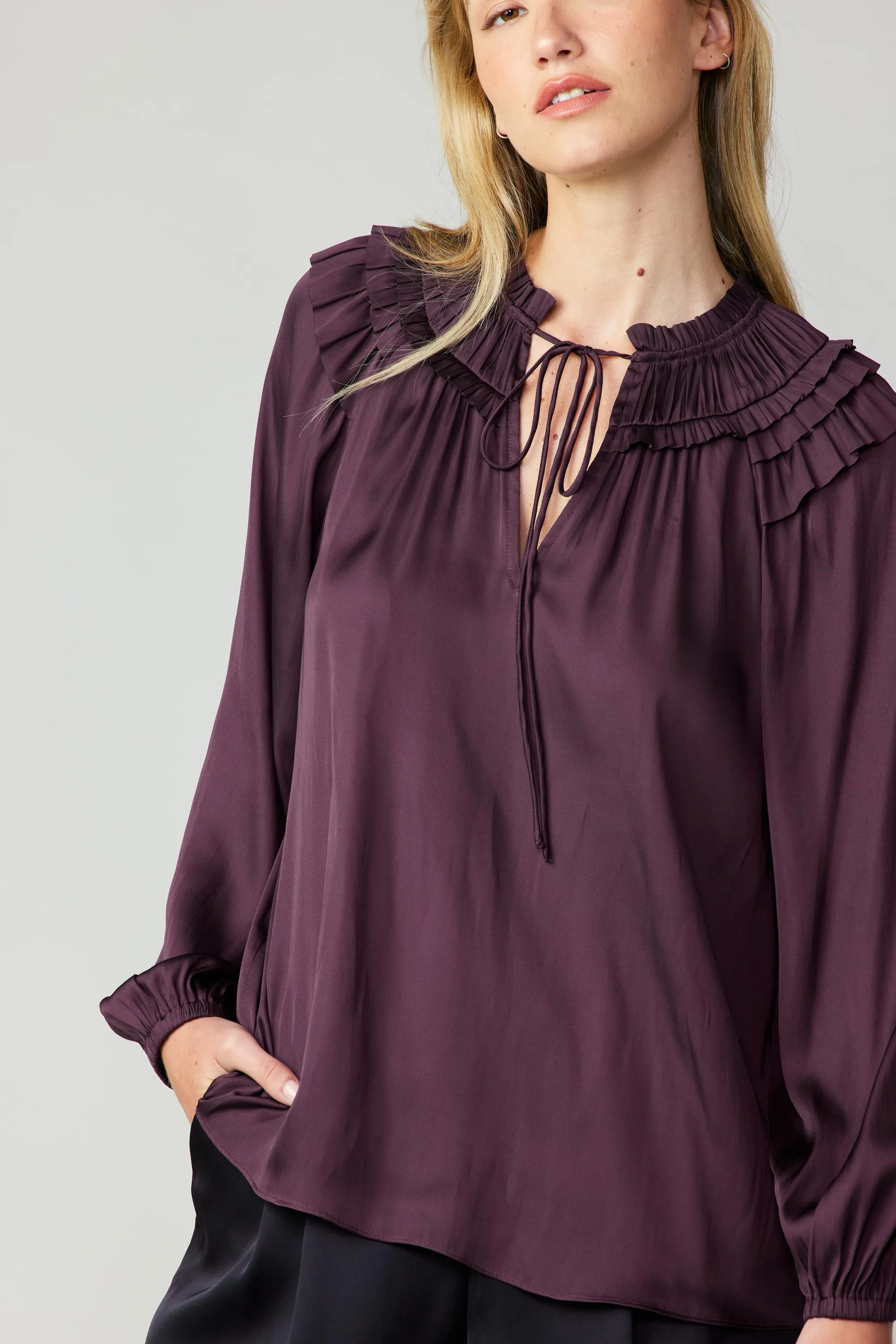 Smocked Shoulder Blouse sold by Current Air product image thumbnail 2
