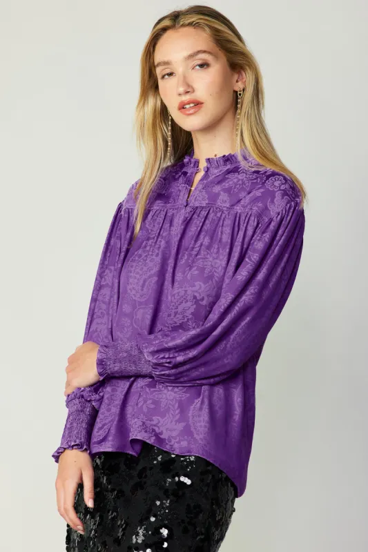 Smocked Cuff Blouse sold by Current Air