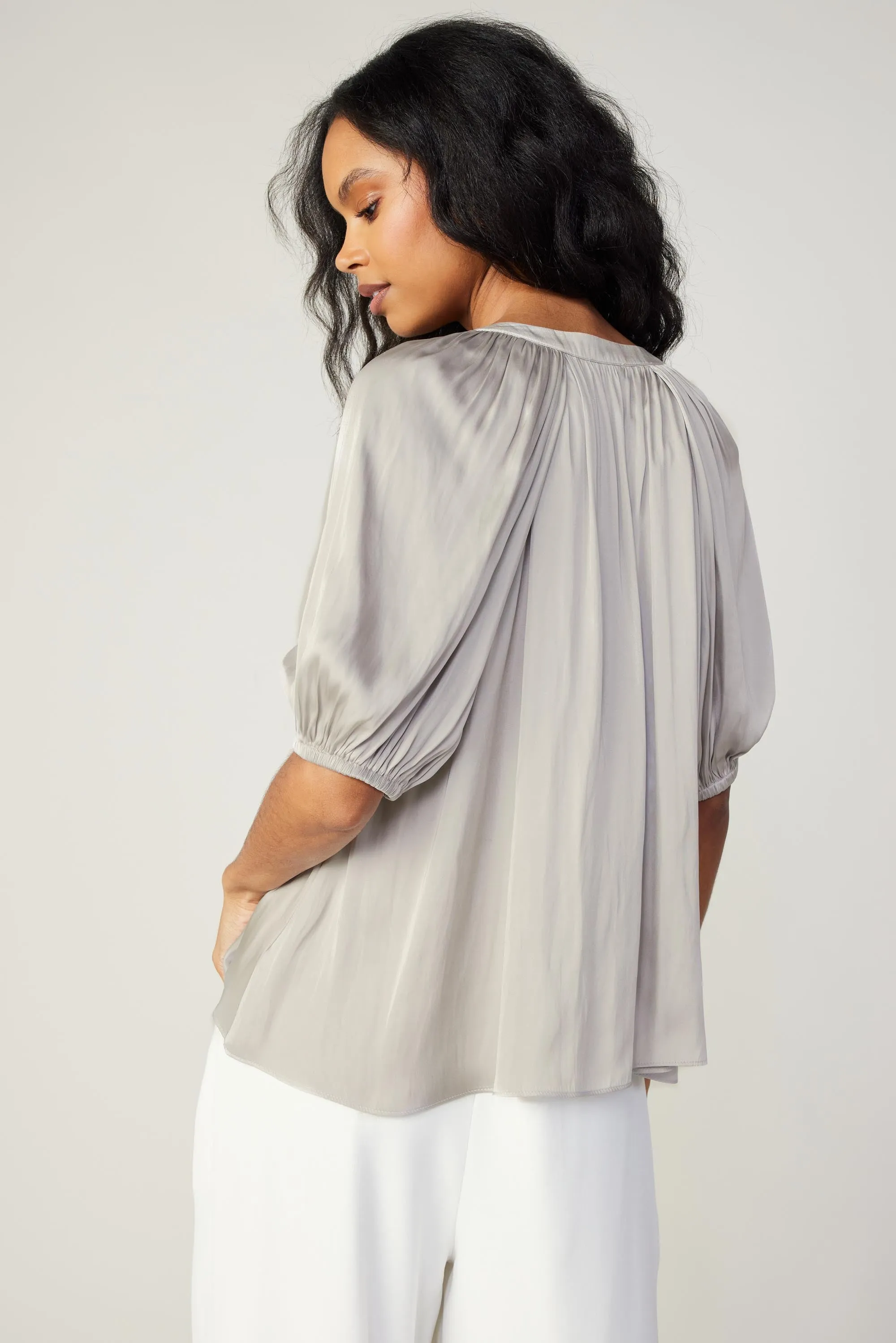 Gathered Neckline Blouse sold by Current Air product image thumbnail 3