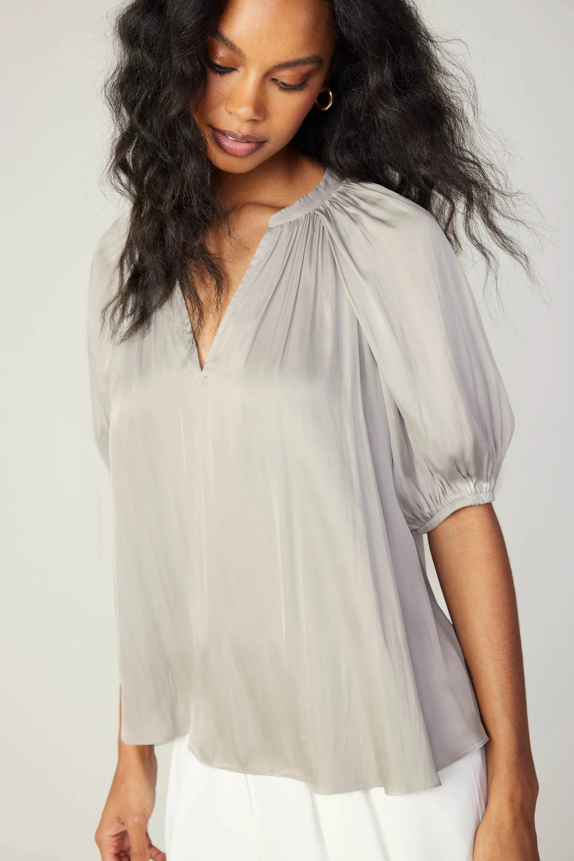 Gathered Neckline Blouse sold by Current Air product image thumbnail 2