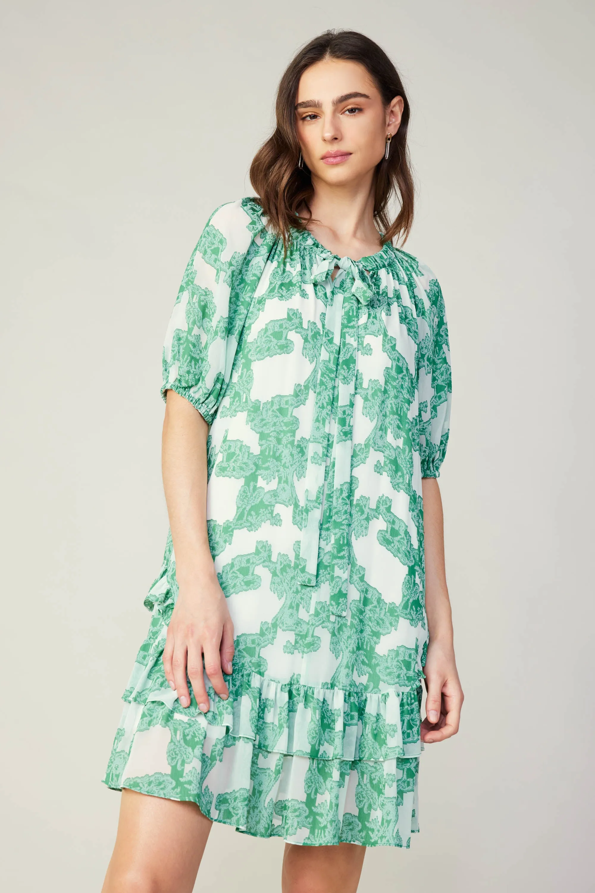 Abstract Motif Mini Dress sold by Current Air