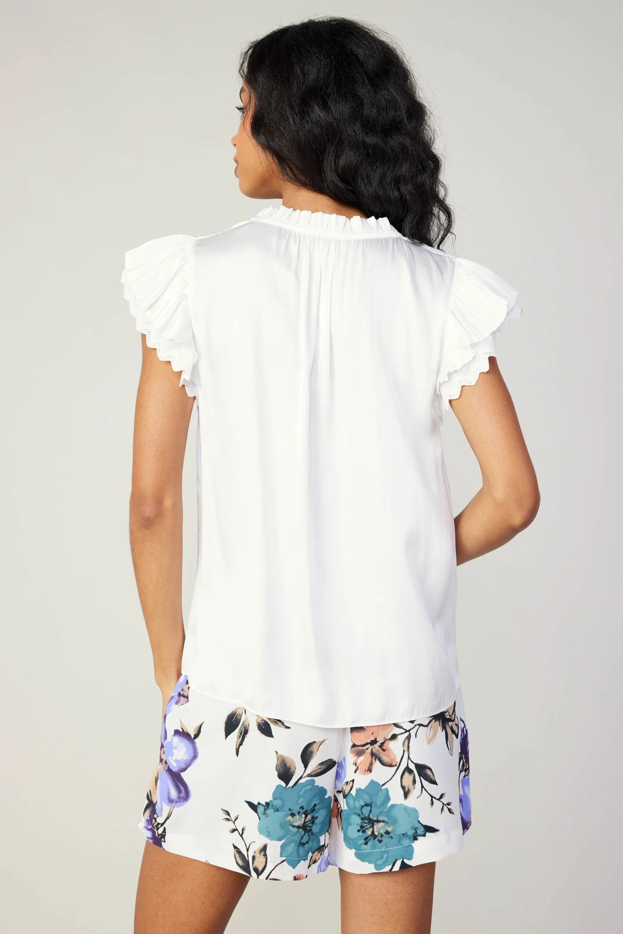 Layered Lace Sleeve Top sold by Current Air product image thumbnail 4