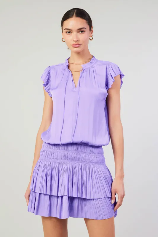 Zoey Pleated Mini Dress sold by Current Air