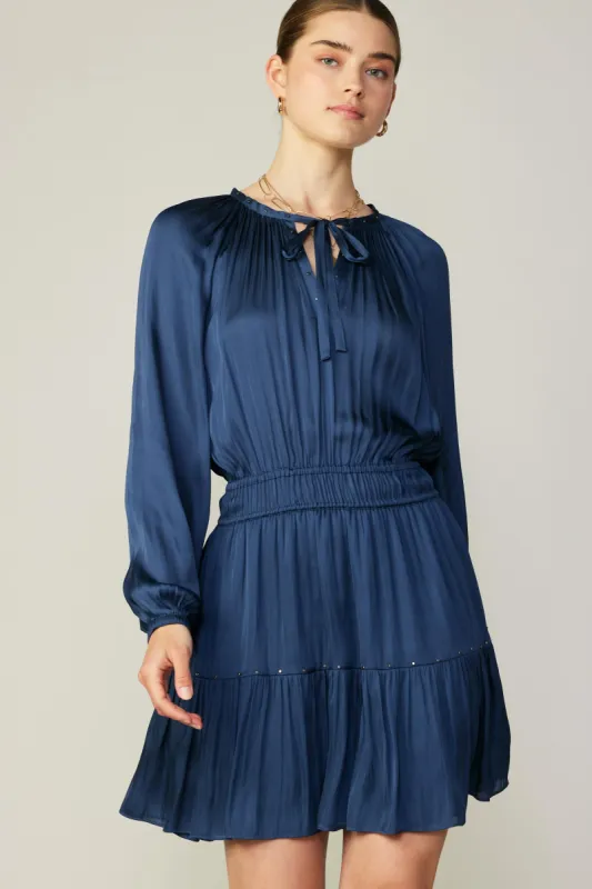 Tiered Studded Mini Dress sold by Current Air