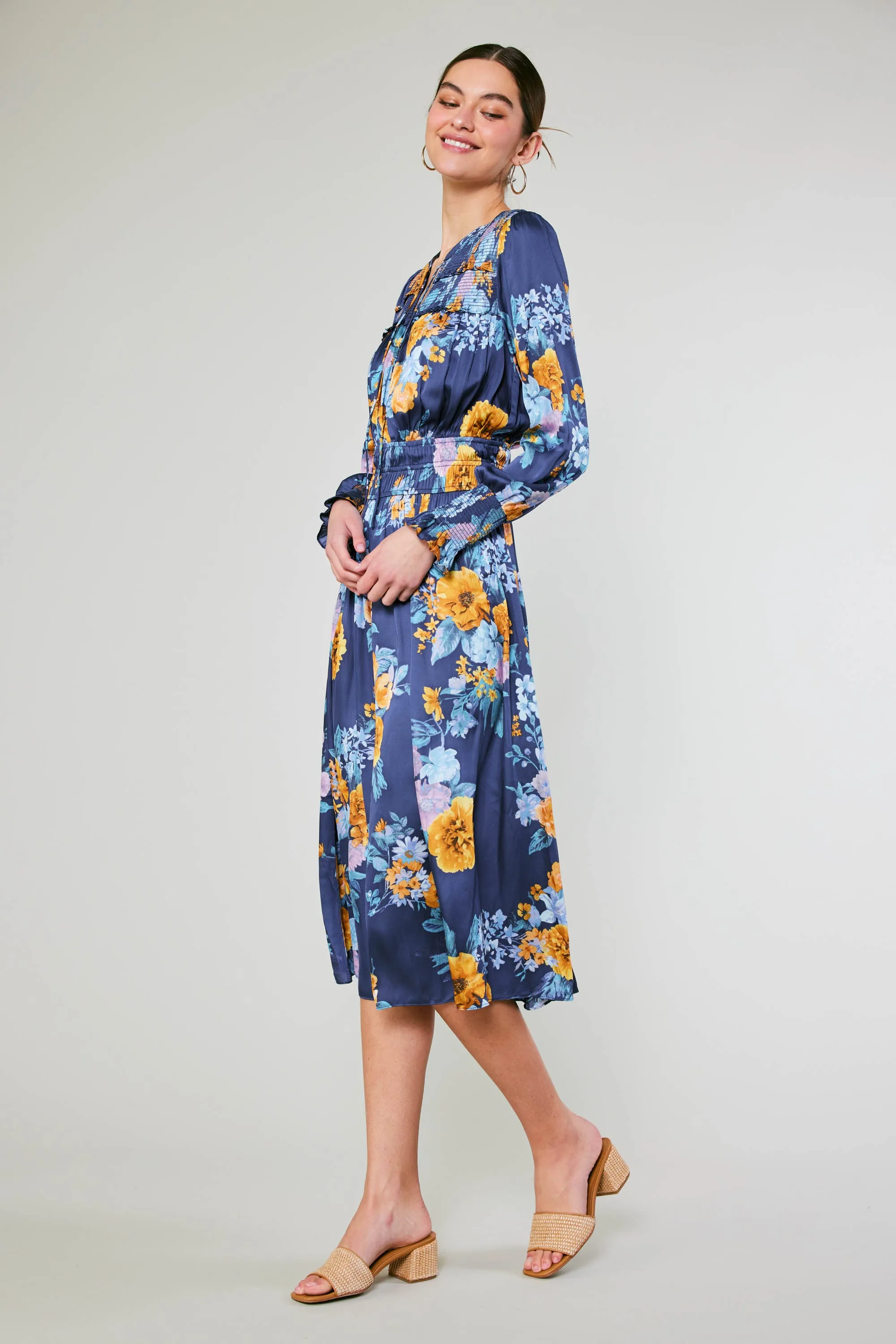 Aida Floral Midi Dress sold by Current Air product image thumbnail 4