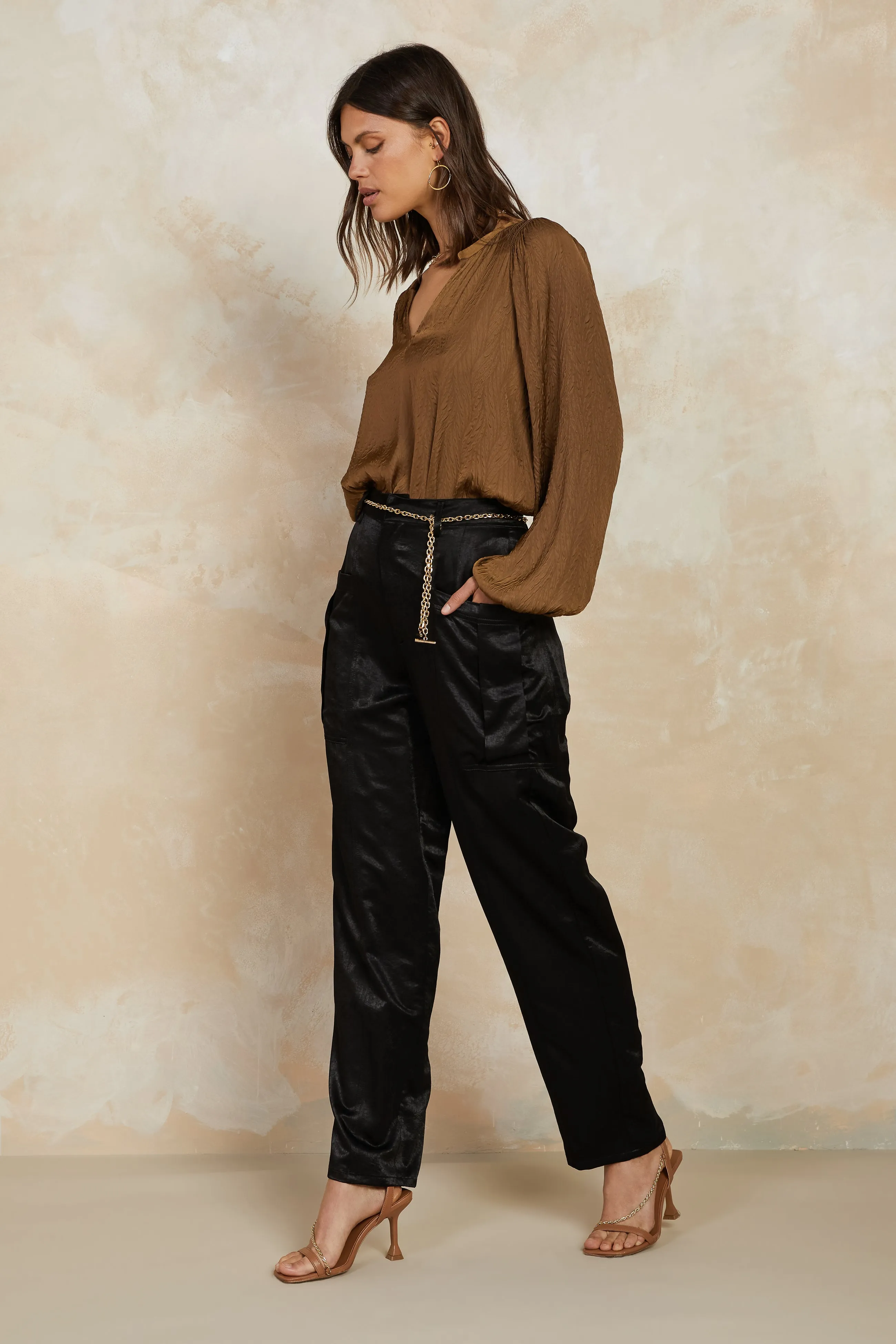 Crinkle Texture Blouse sold by Current Air product image thumbnail 3