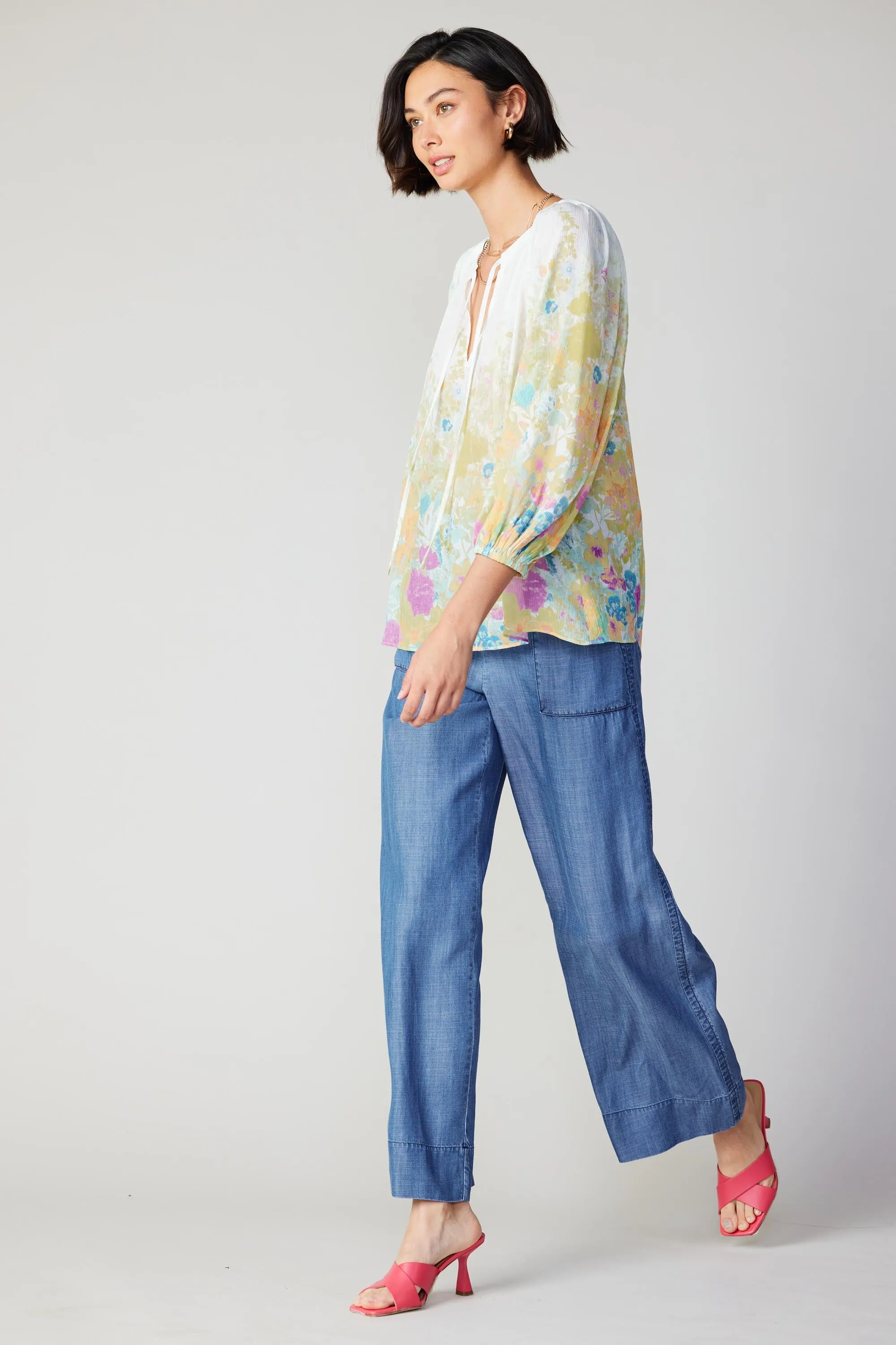Gradient Floral Motif Blouse sold by Current Air product image thumbnail 5