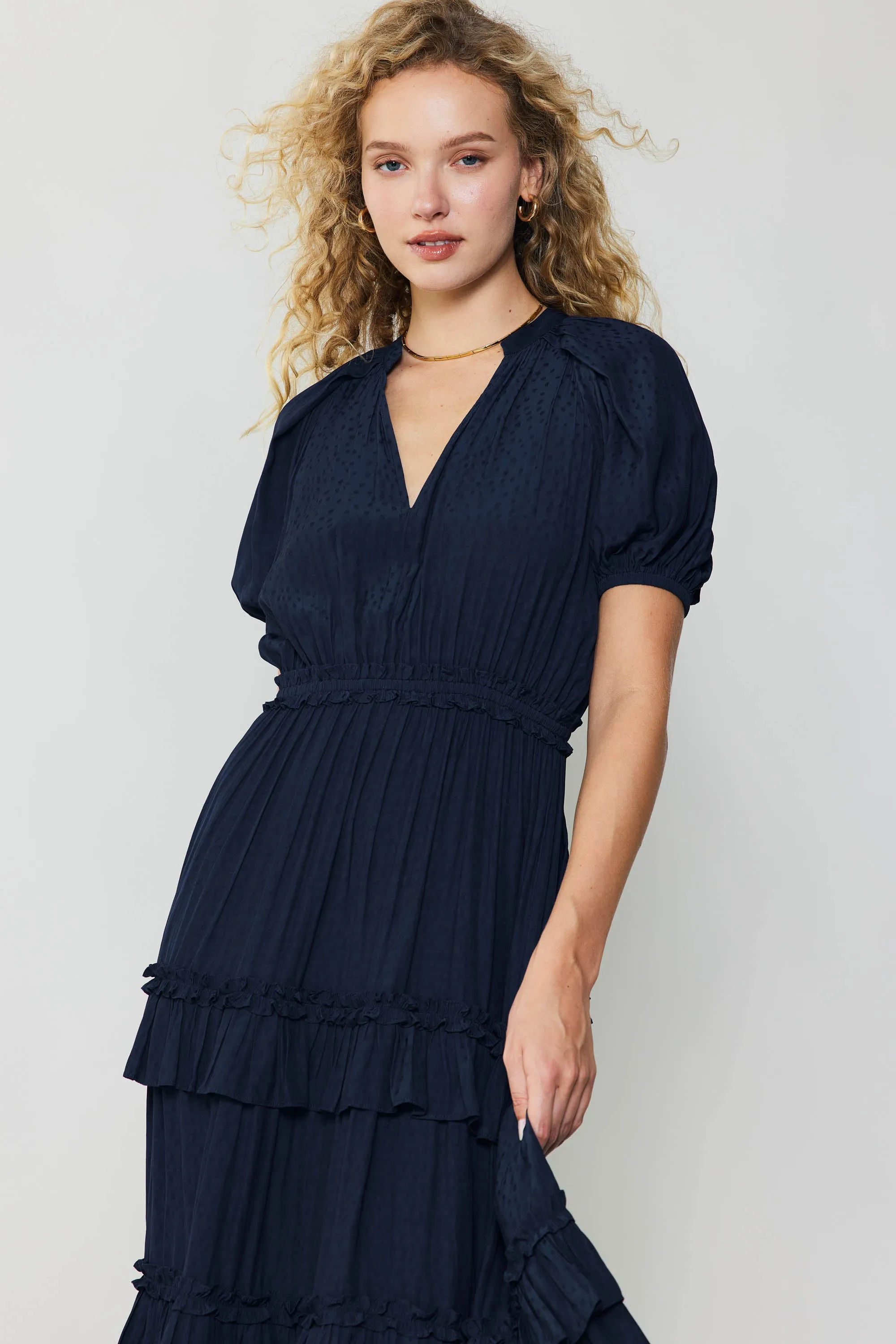 Ruffled Tiered Maxi Dress sold by Current Air product image thumbnail 2