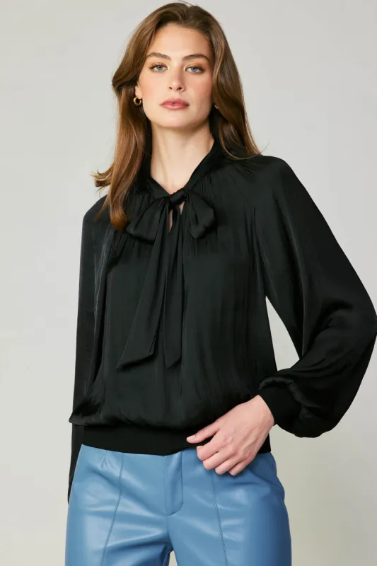 Ribbon Tie Blouse sold by Current Air
