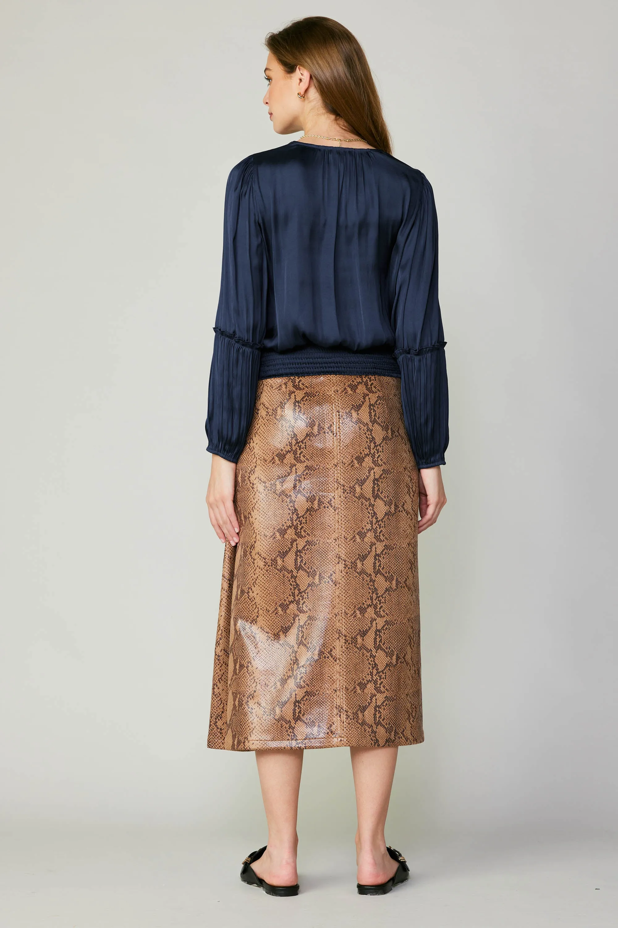 Pleated Surplice Blouse sold by Current Air product image thumbnail 5