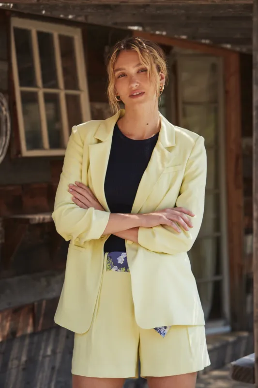 Ruched Sleeve Blazer sold by Current Air