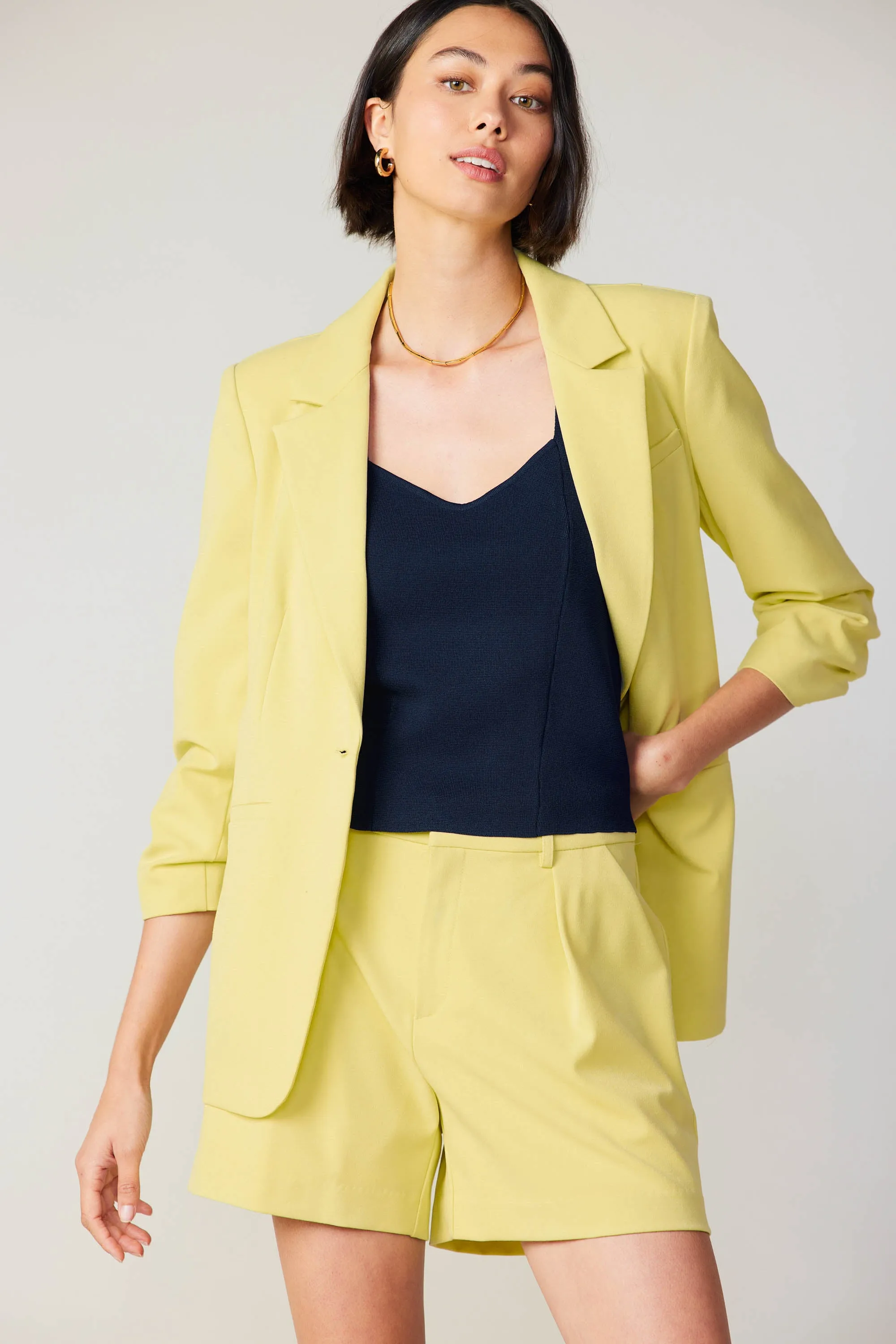 Ruched Sleeve Blazer sold by Current Air product image thumbnail 2