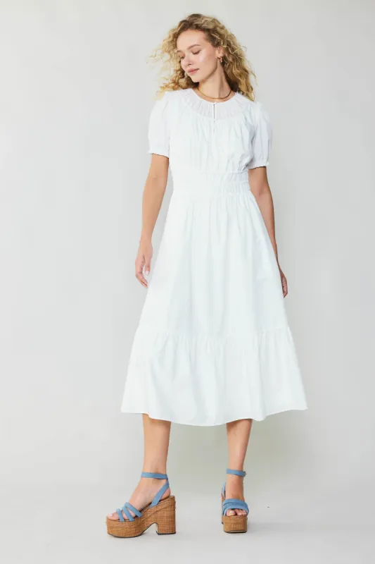 Brooklyn Poplin Midi Dress sold by Current Air