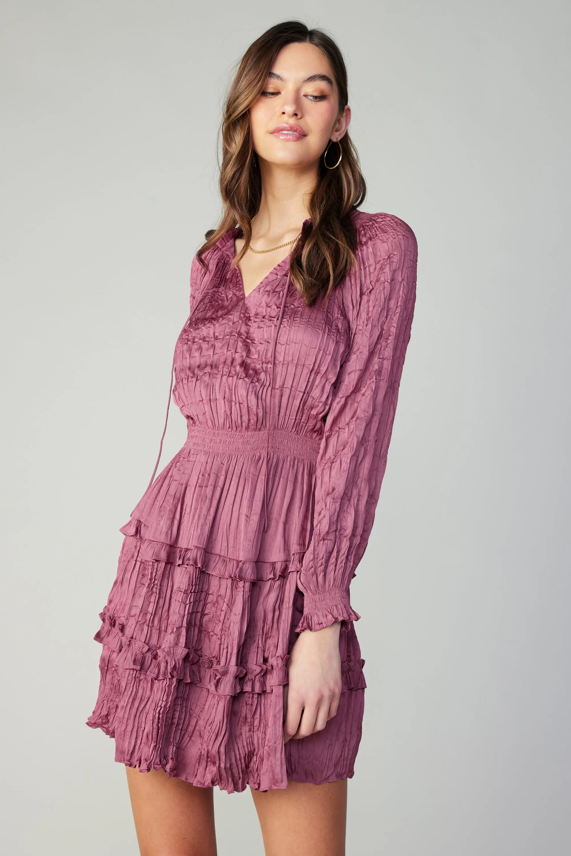 Crinkled Ruffle Mini Dress sold by Current Air product image thumbnail 3