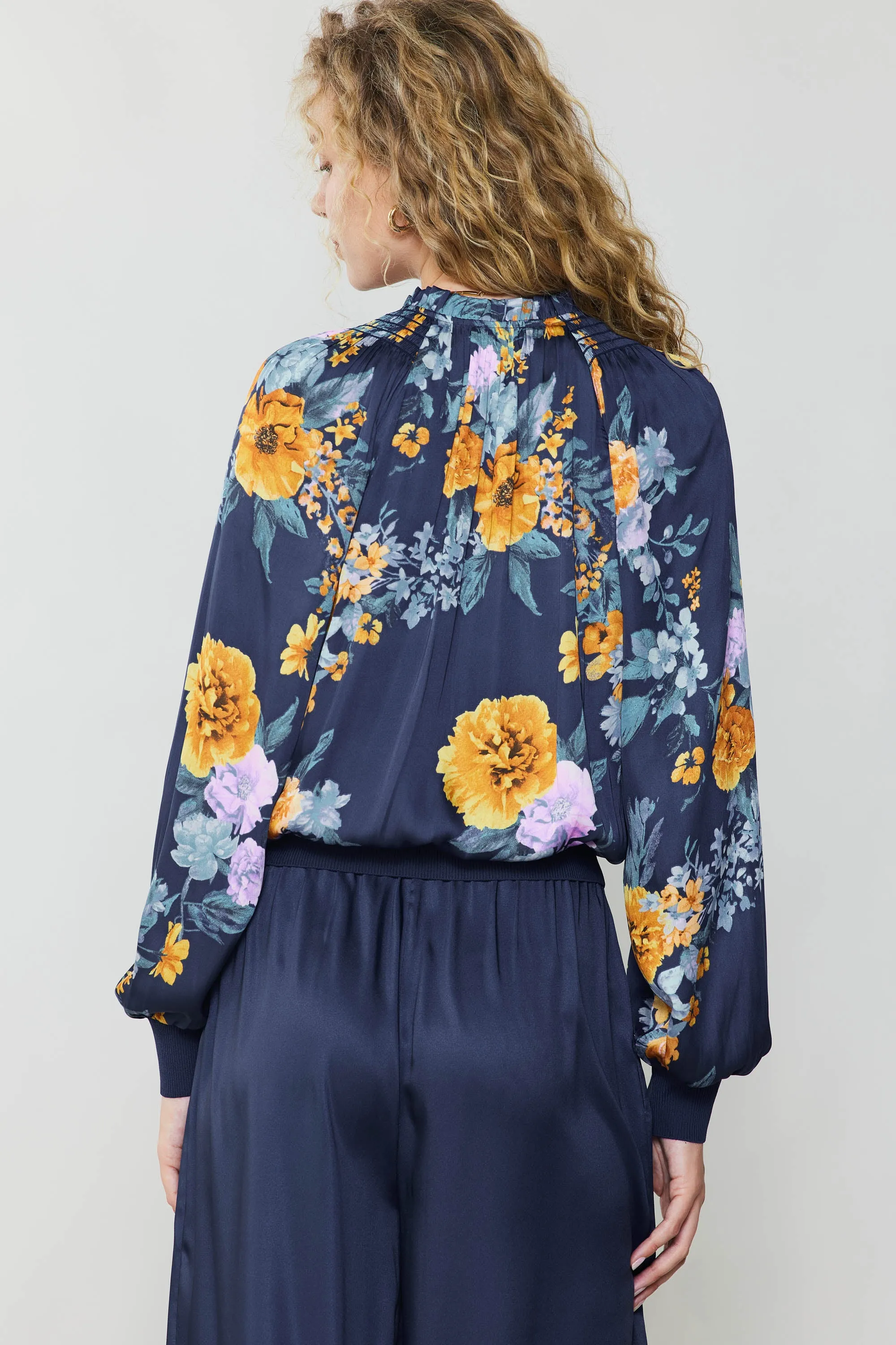 Floral Motif Surplice Blouse sold by Current Air product image thumbnail 4