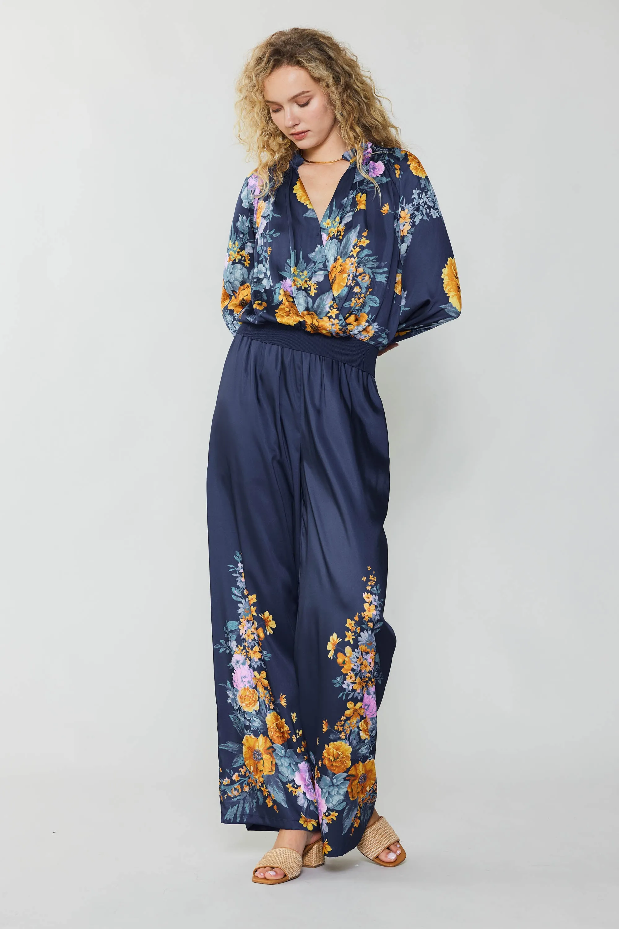 Floral Motif Surplice Blouse sold by Current Air product image thumbnail 5