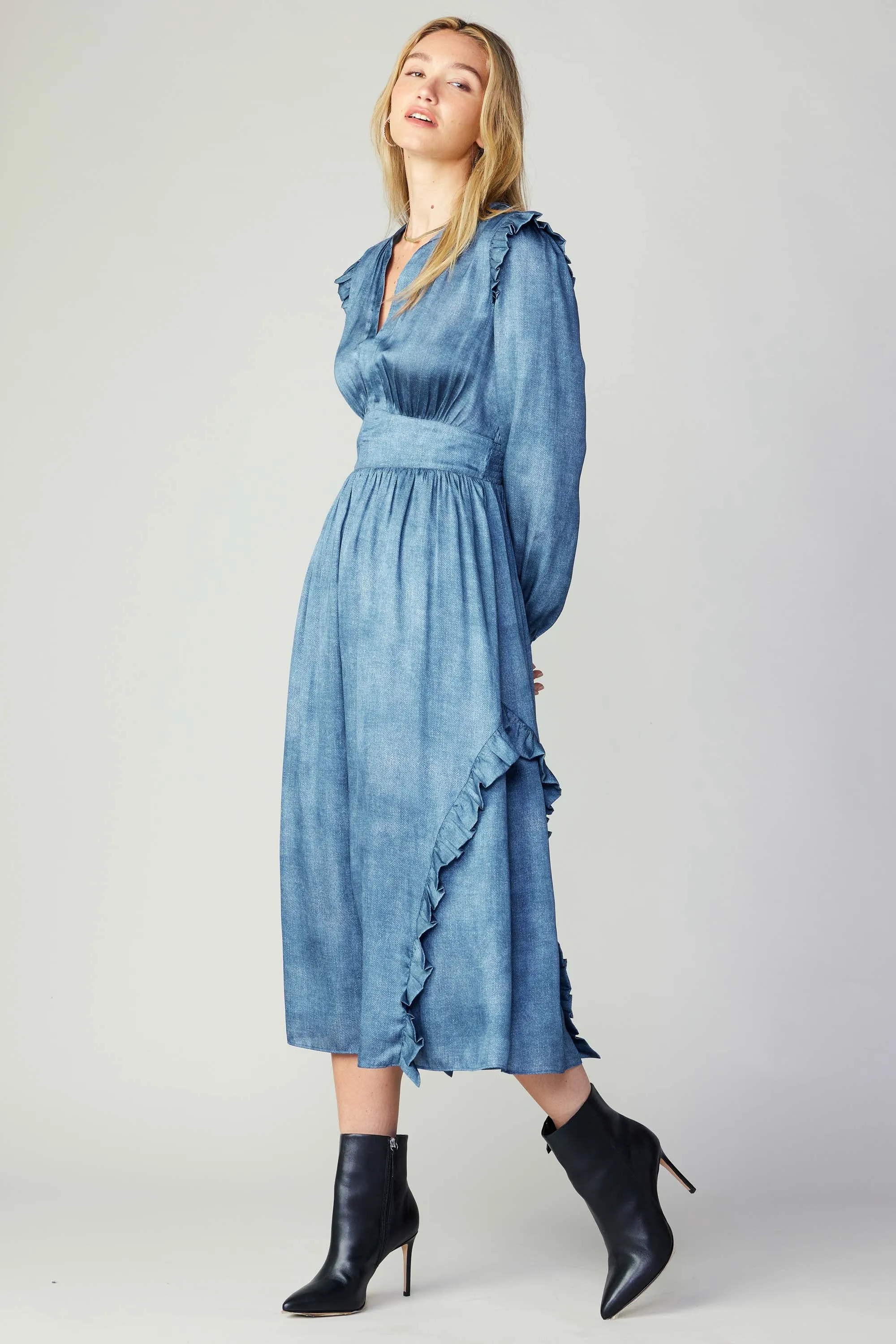 Emmaline Trompe L'oeil Midi Dress sold by Current Air product image thumbnail 4