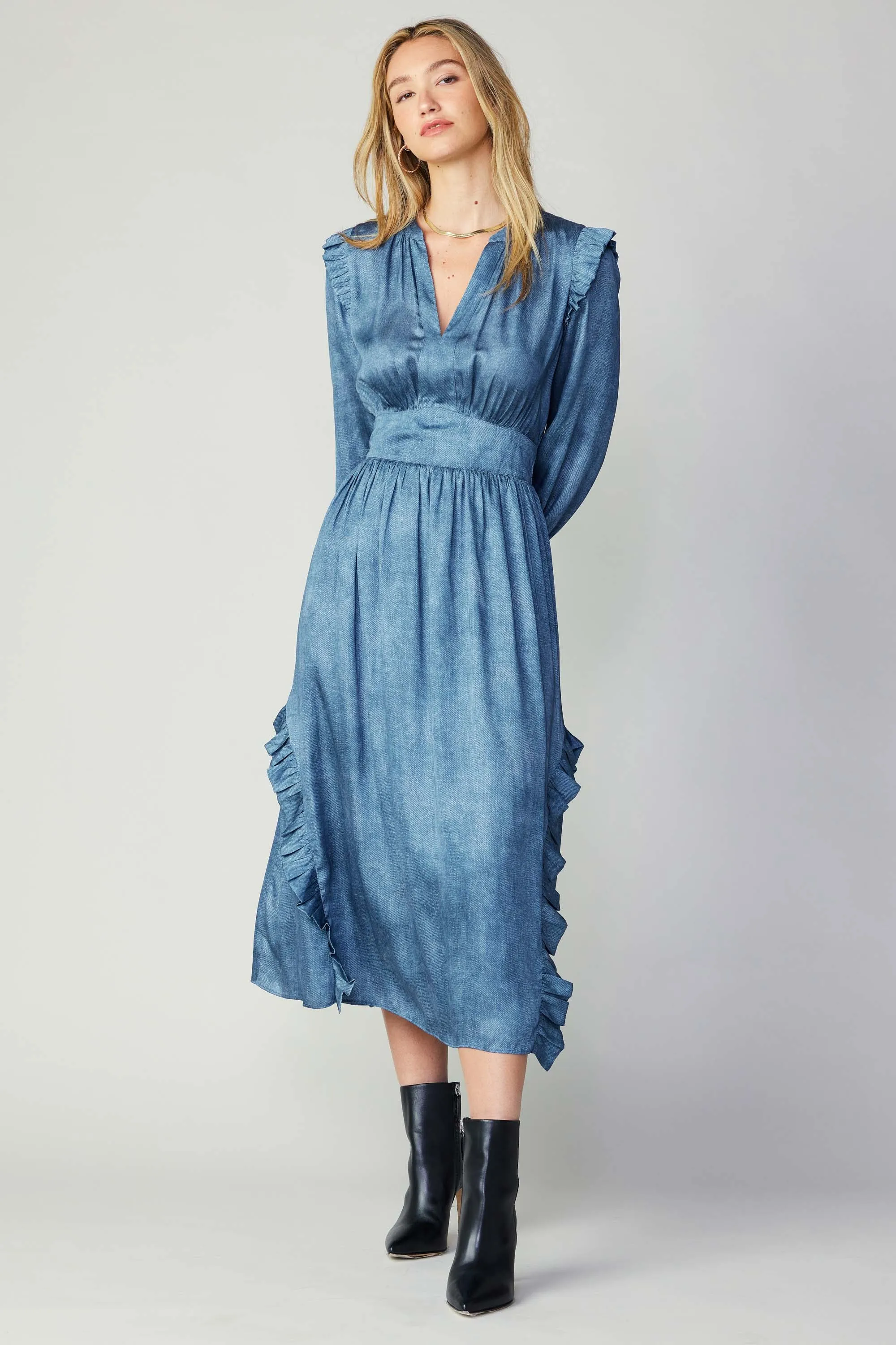 Emmaline Trompe L'oeil Midi Dress sold by Current Air product image thumbnail 3