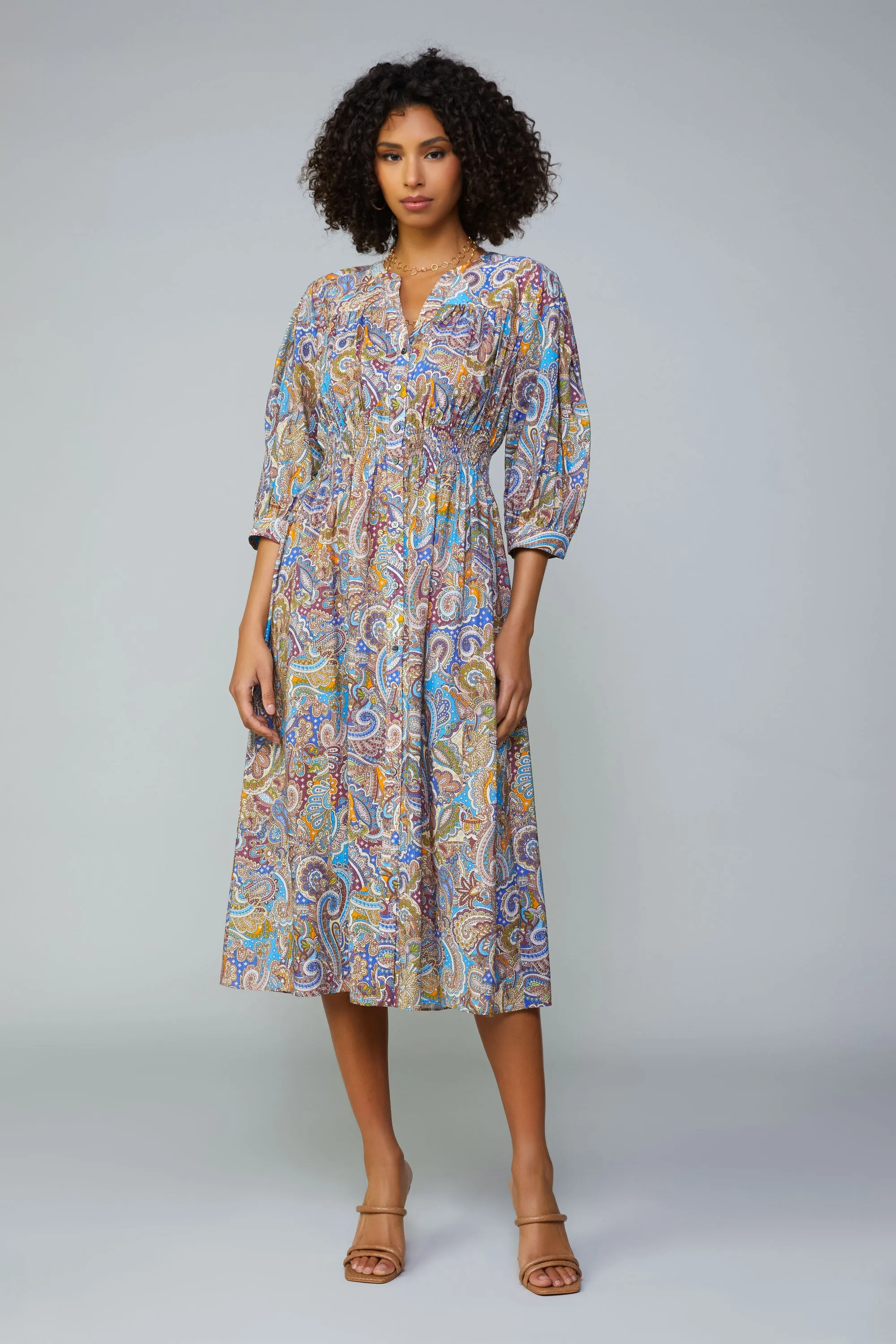 Paisley Print Midi Dress sold by Current Air