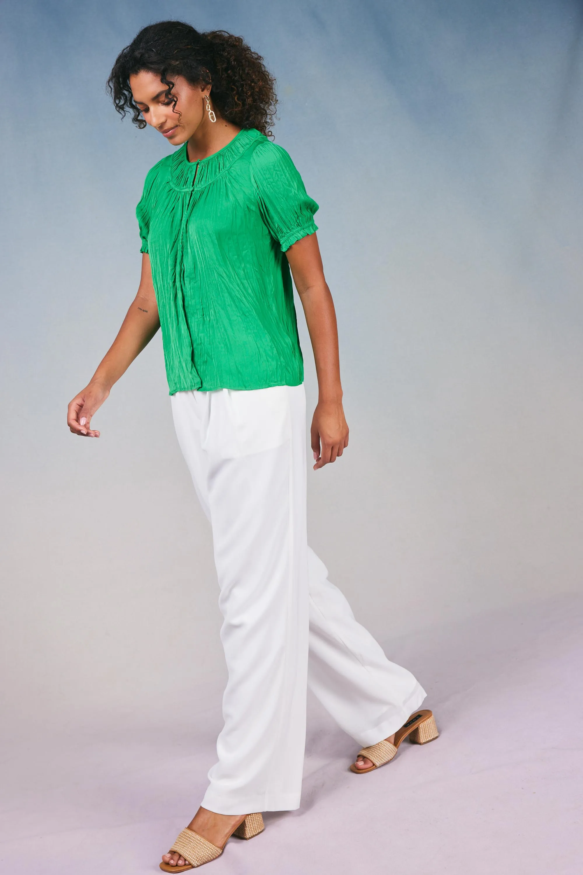 Brooklyn Crinkle Top sold by Current Air product image thumbnail 3