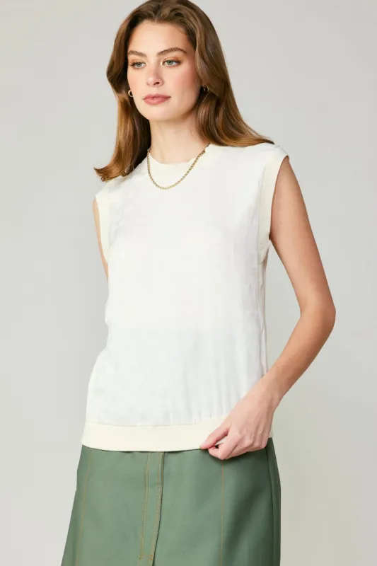 Contrast Crewneck Top sold by Current Air