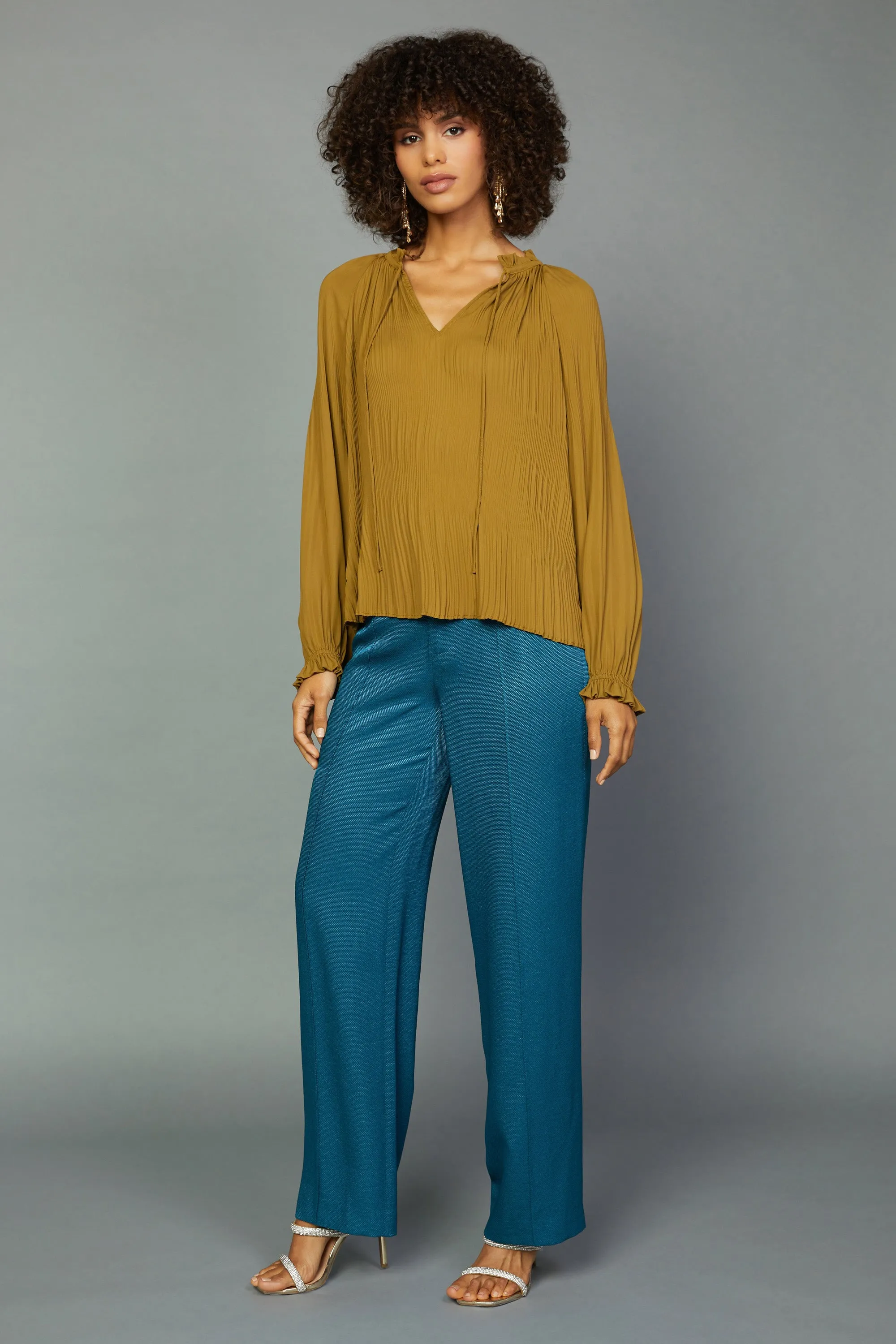 Charlotte Pleated Blouse sold by Current Air product image thumbnail 2