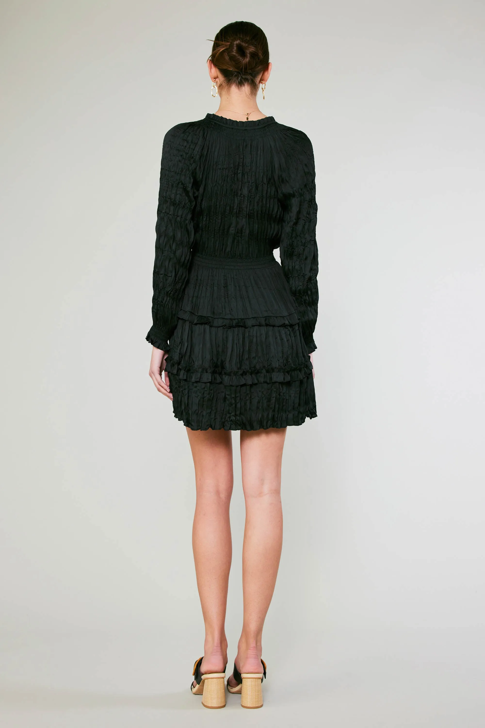 Crinkled Ruffle Mini Dress sold by Current Air product image thumbnail 3