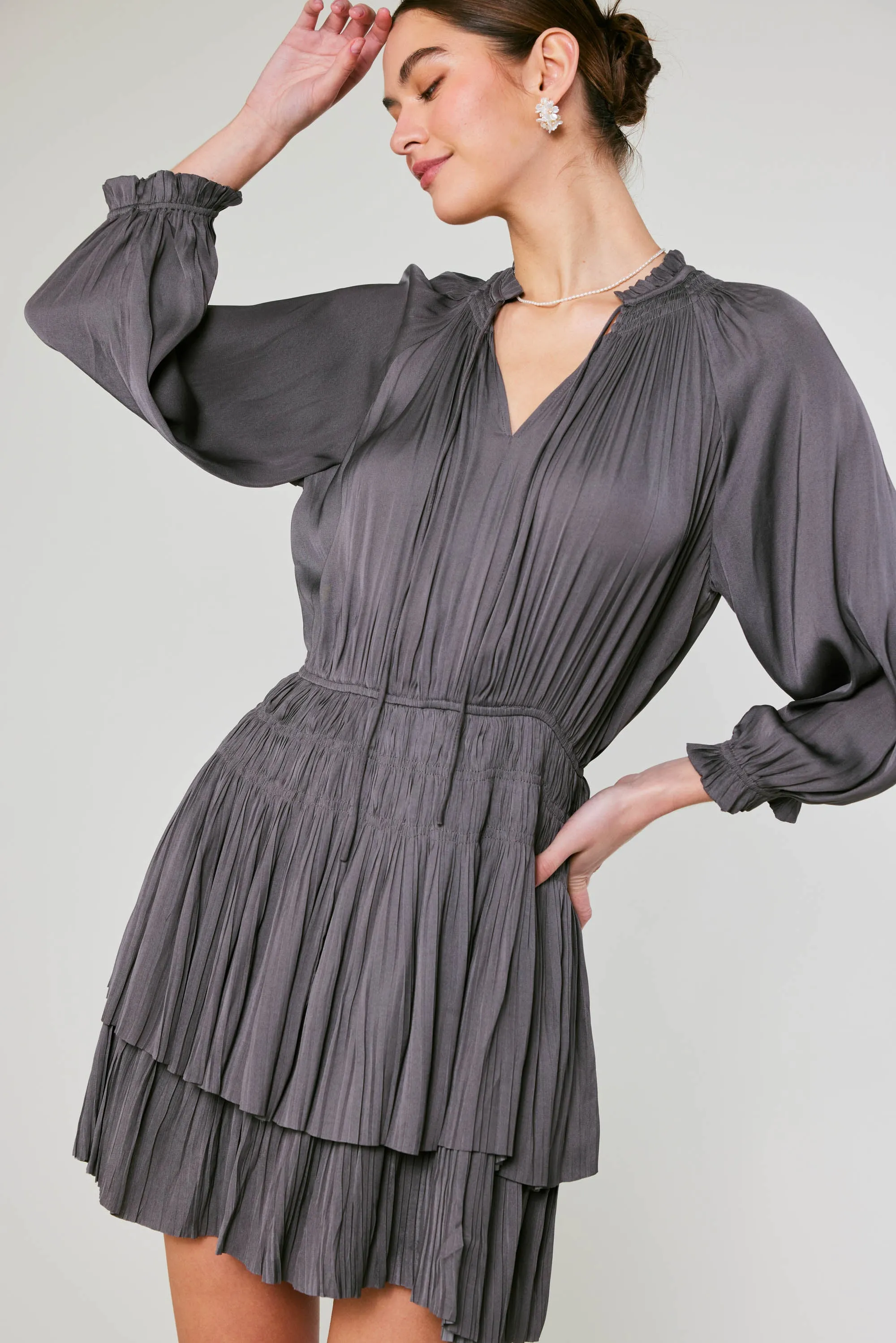 Cecile Smocked Mini Dress sold by Current Air product image thumbnail 4