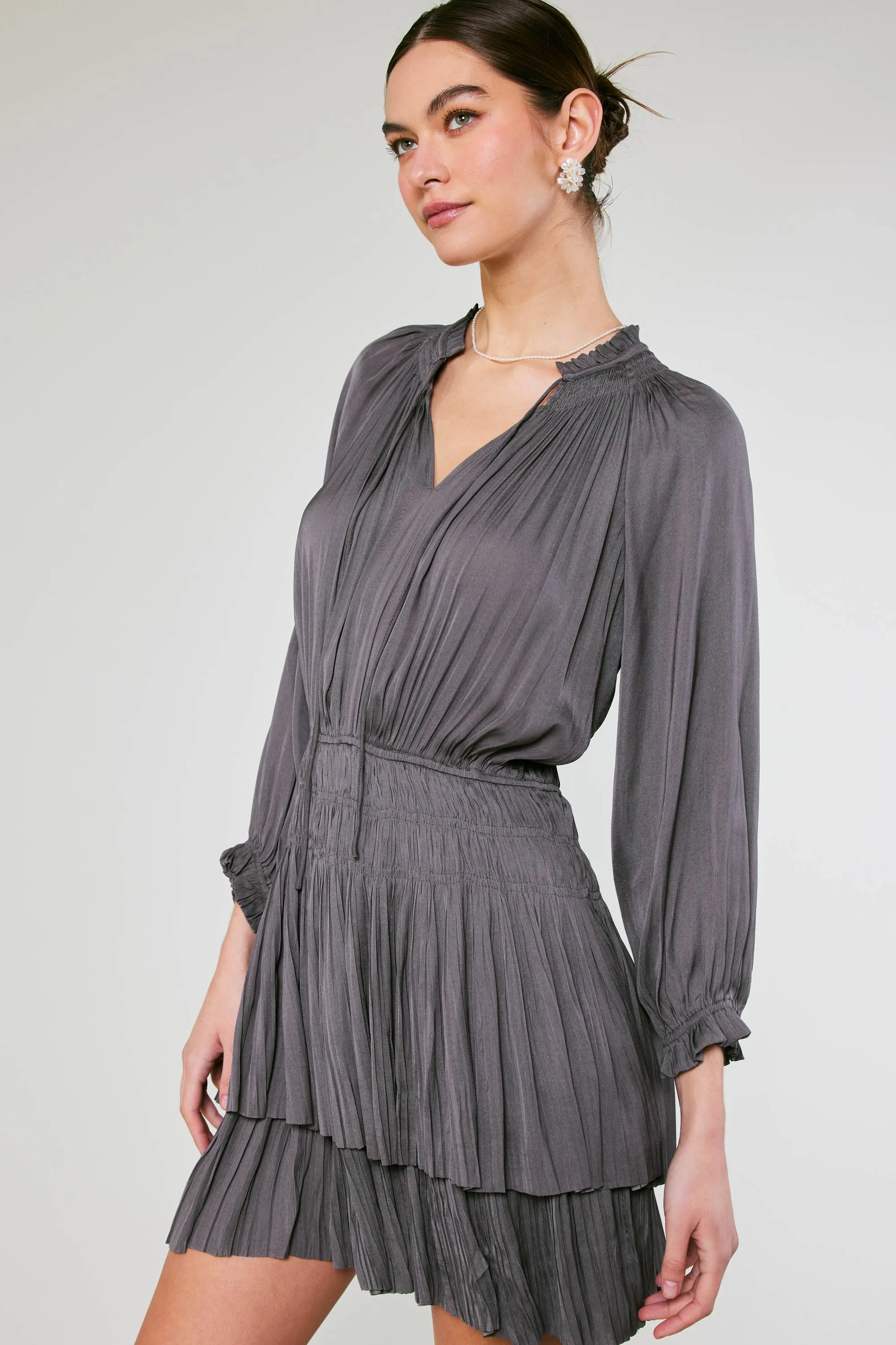 Cecile Smocked Mini Dress sold by Current Air product image thumbnail 3