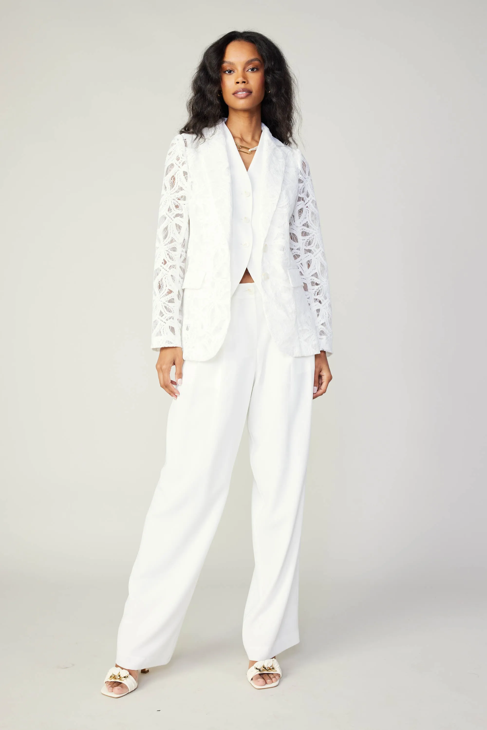 Lace Single Breasted Blazer sold by Current Air product image thumbnail 2