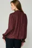 Floral Jacquard Splitneck Blouse sold by Current Air