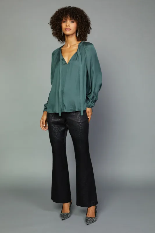 Gathered Bow Tie Blouse sold by Current Air
