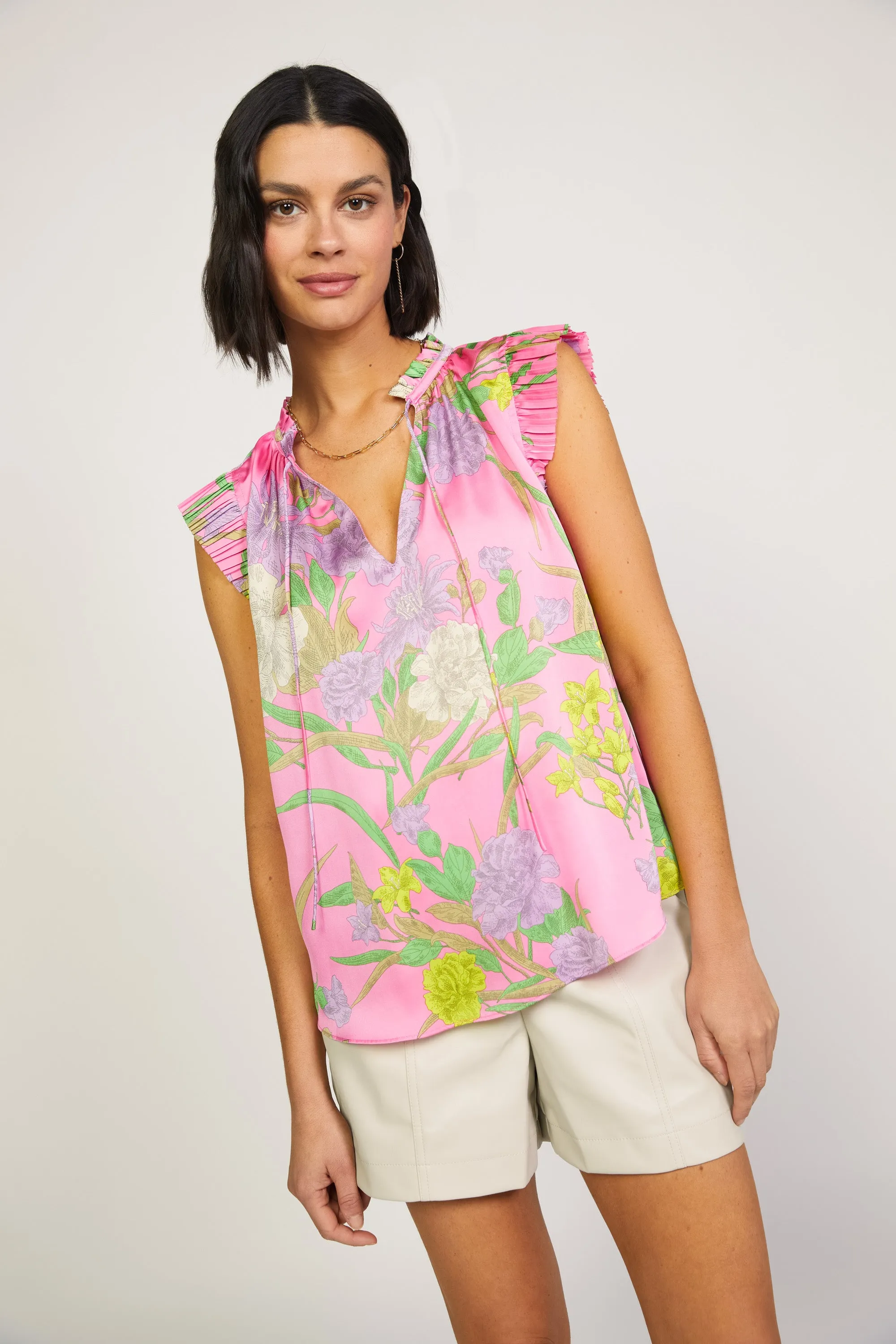 Margot Botanical Motif Blouse sold by Current Air