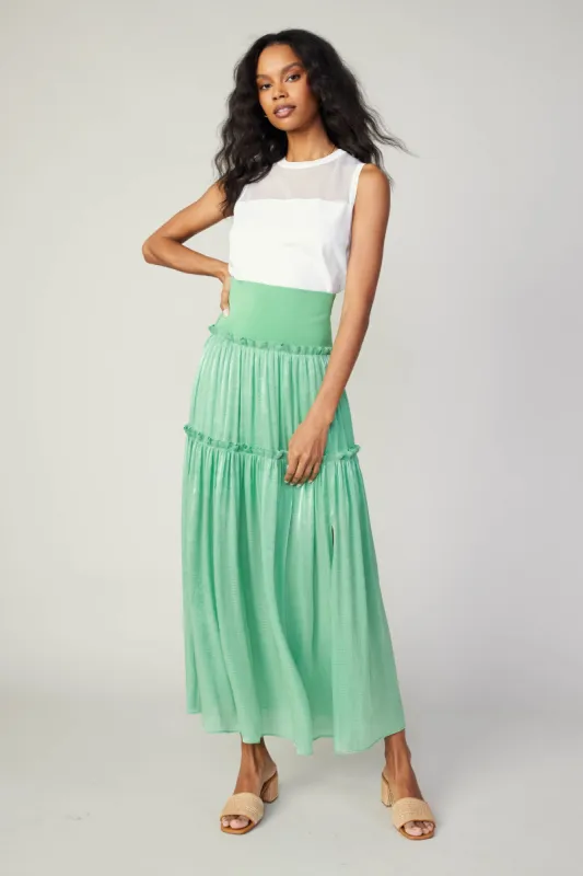 Satin Weave Maxi Skirt sold by Current Air