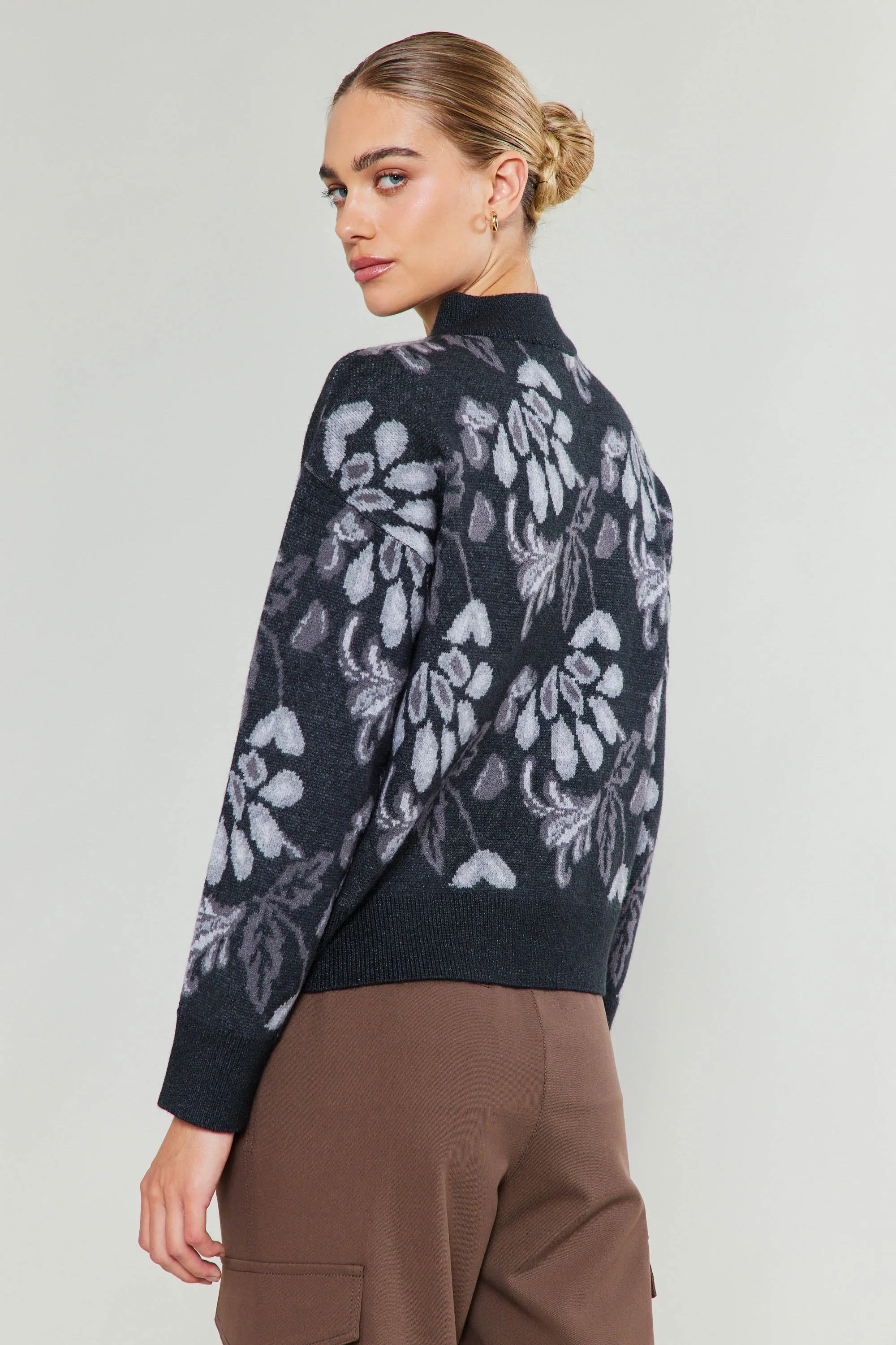 Floral Jacquard Sweater sold by Current Air product image thumbnail 5