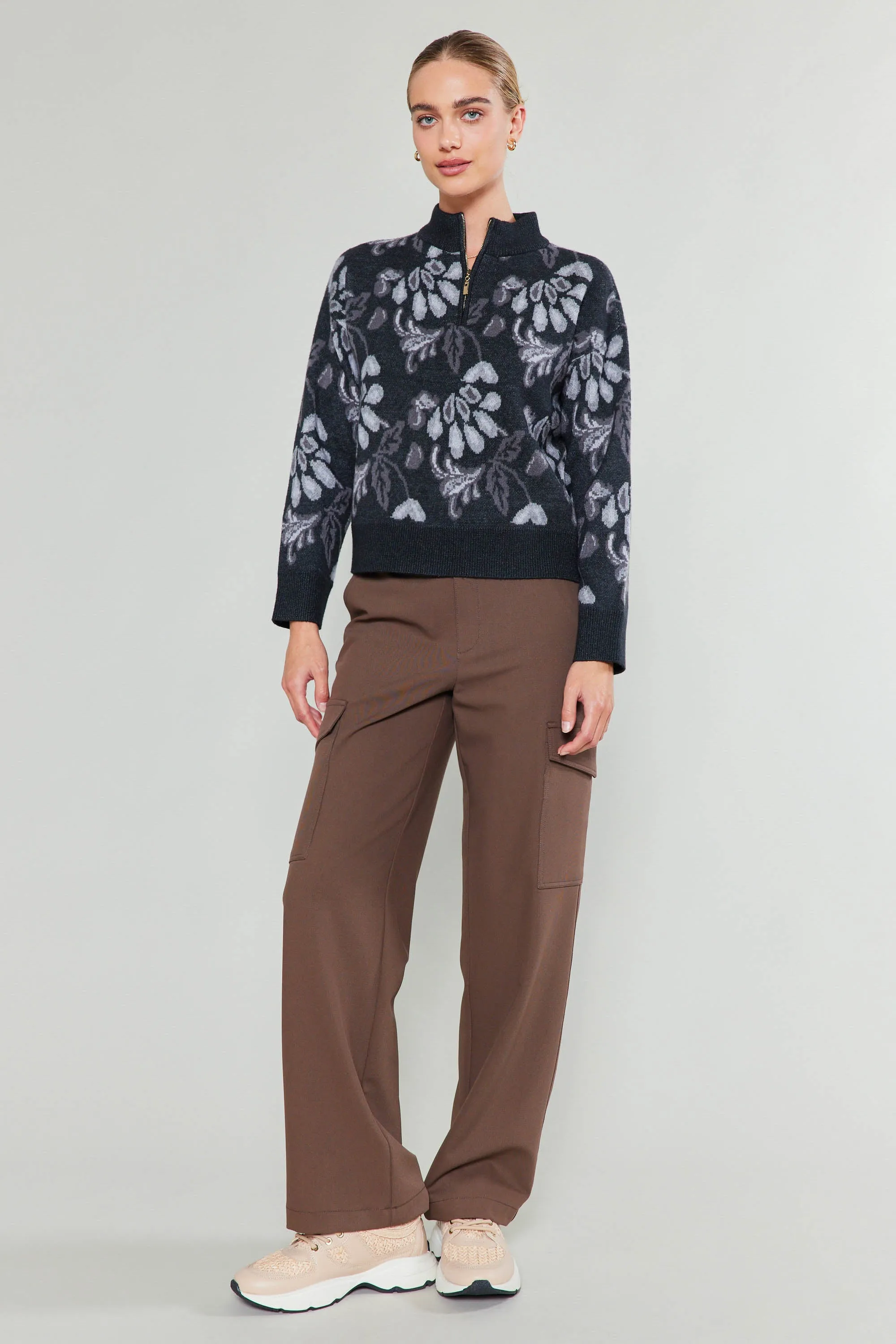 Floral Jacquard Sweater sold by Current Air product image thumbnail 3