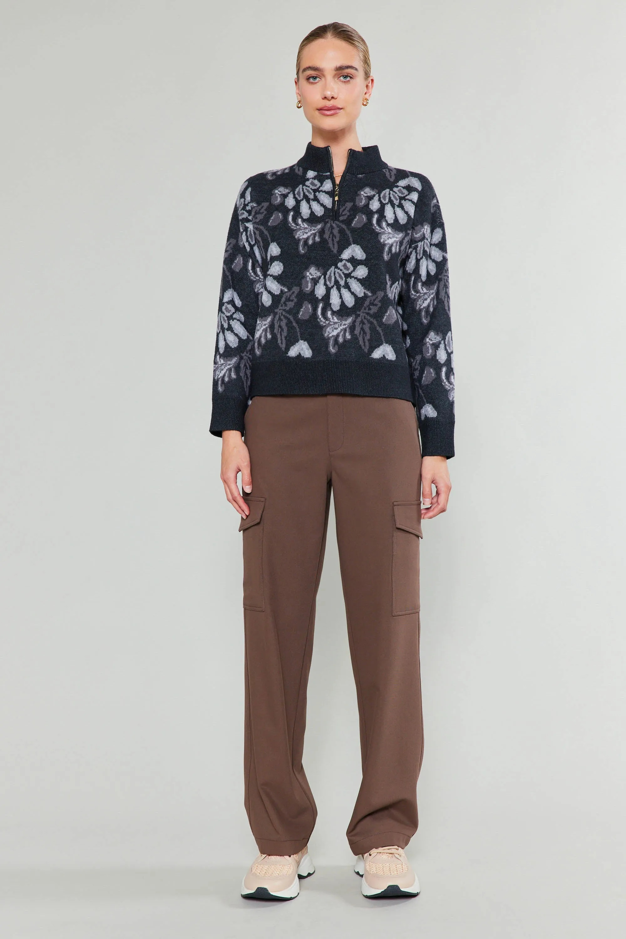 Floral Jacquard Sweater sold by Current Air product image thumbnail 2